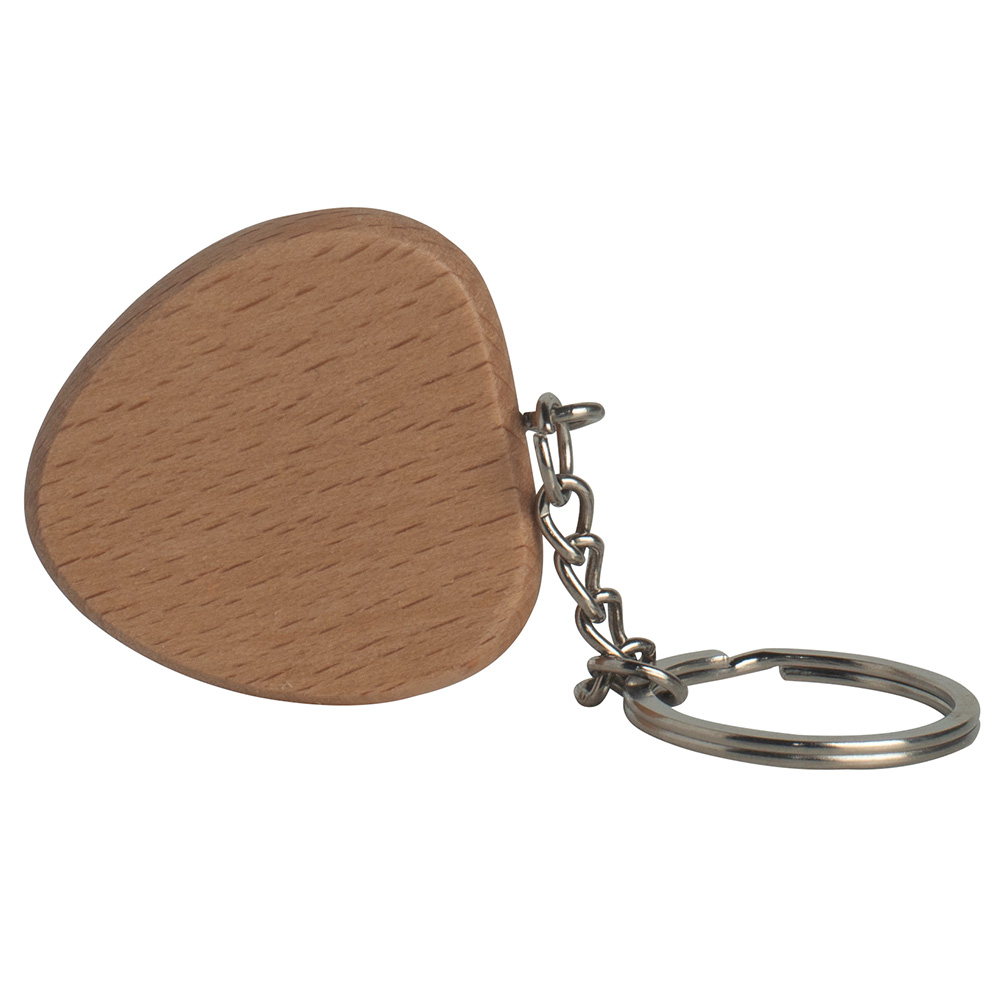 Picture of Wooden Heart Keyring