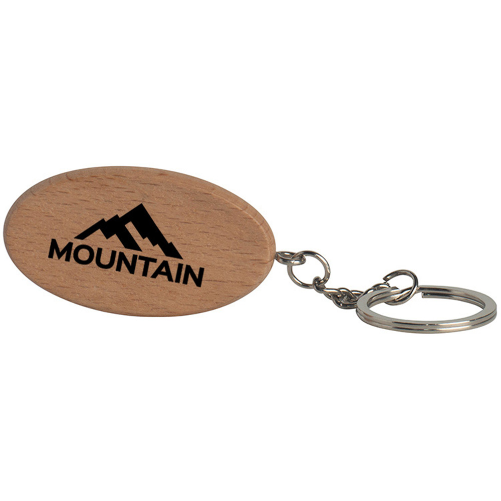 Picture of Wooden Oval Keyring
