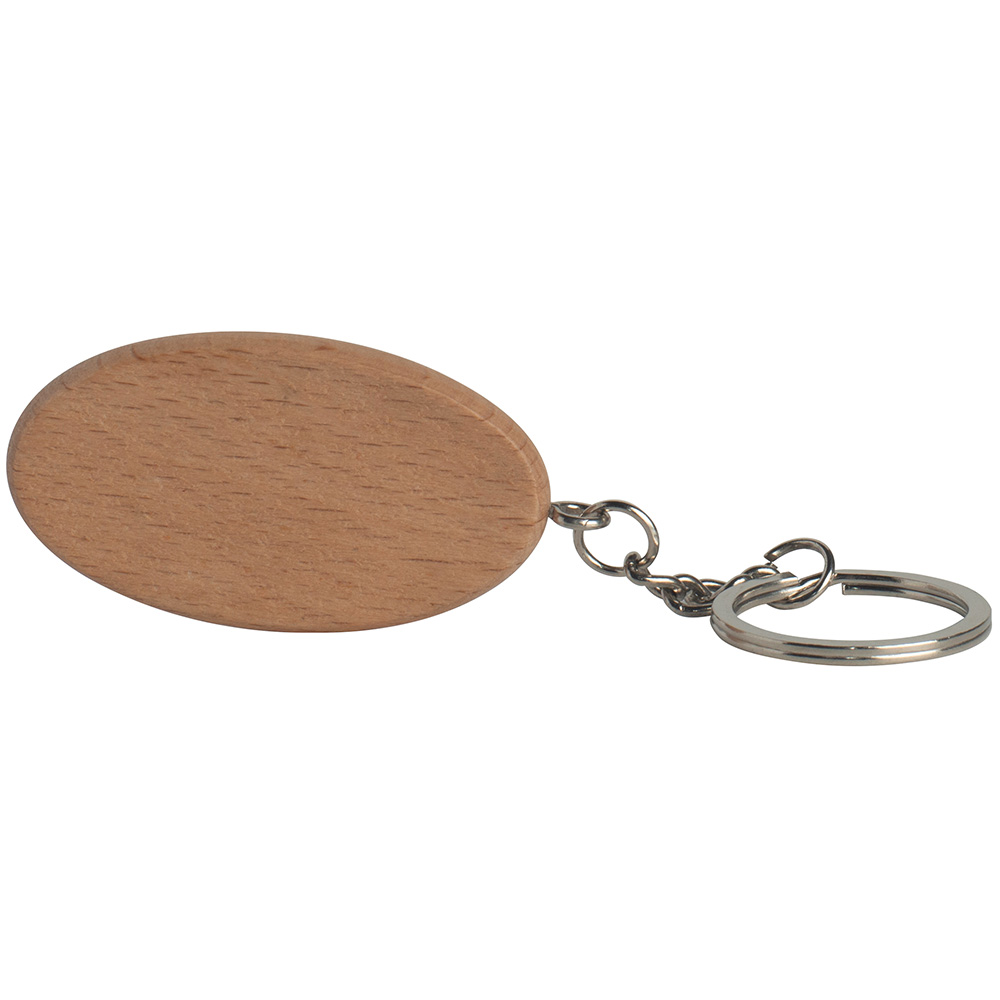 Picture of Wooden Oval Keyring