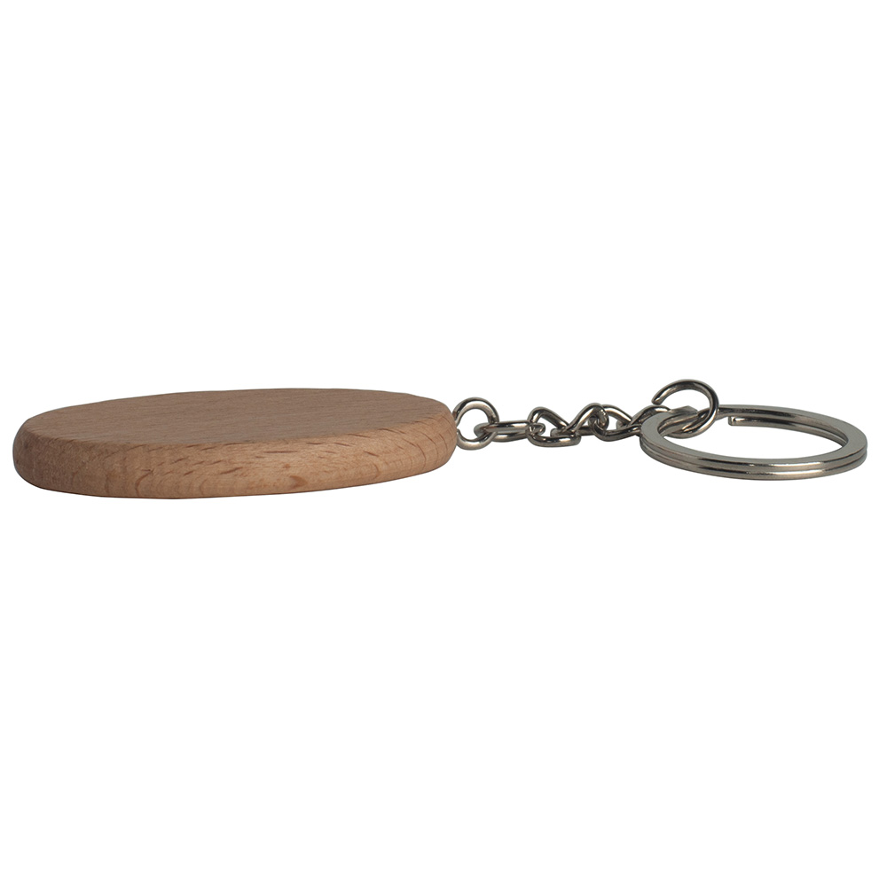 Picture of Wooden Oval Keyring