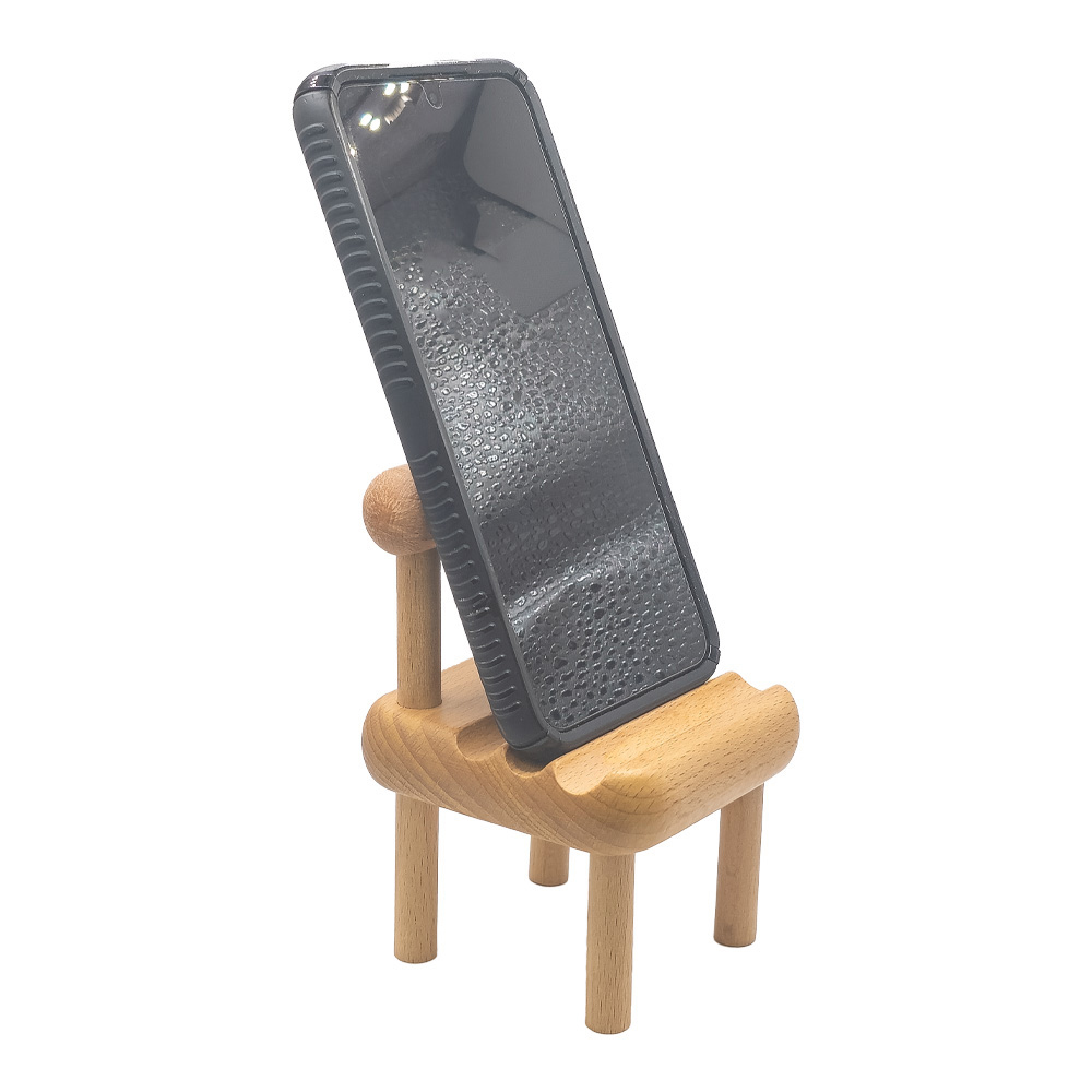 Picture of Wooden Chair Phone Holder