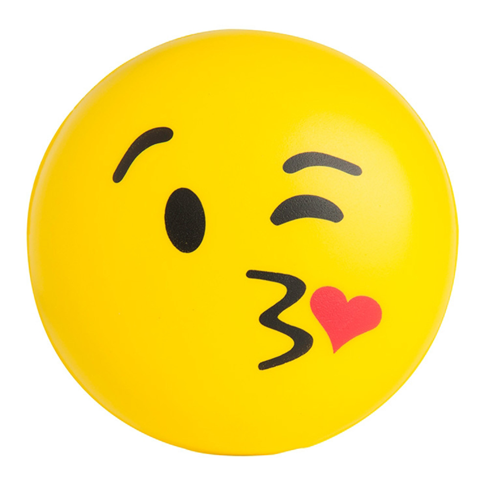 Picture of Emoji Kiss Kiss Squeezies® Stress Reliever