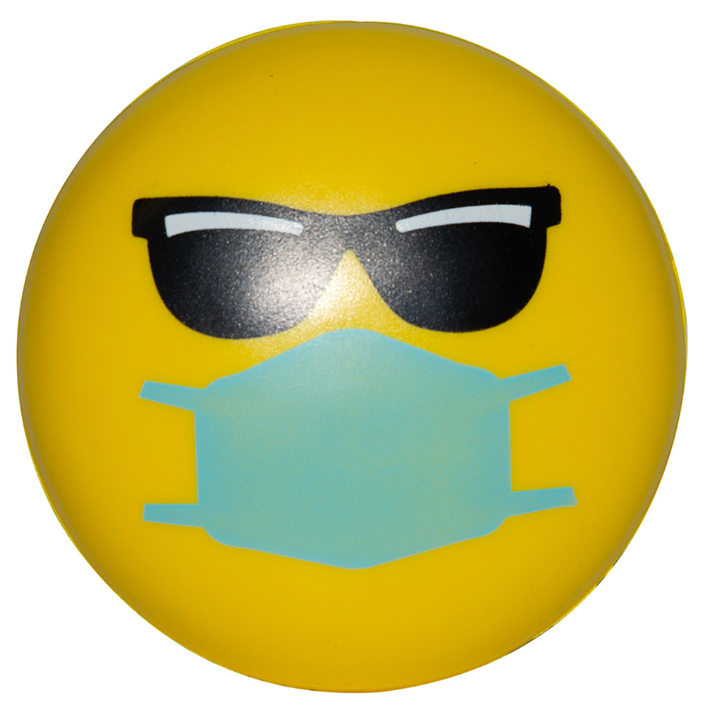 Picture of Cool PPE Emoji Squeezies® Stress Reliever