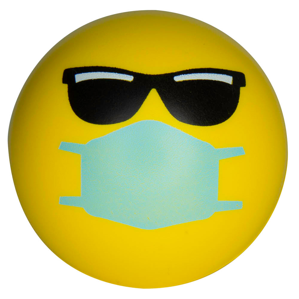 Picture of Cool PPE Emoji Squeezies® Stress Ball