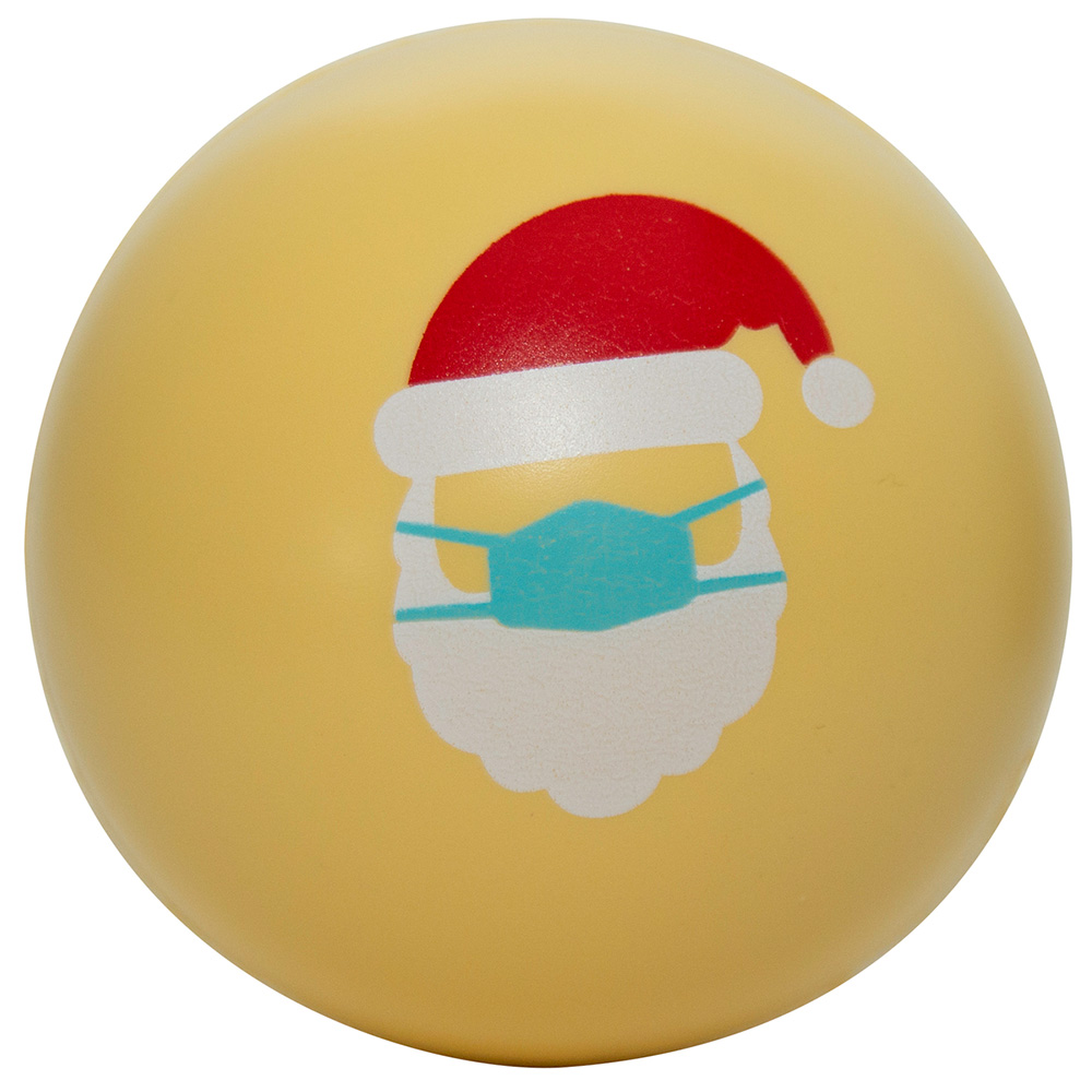 Picture of Holiday PPE Santa Squeezies® Stress Ball
