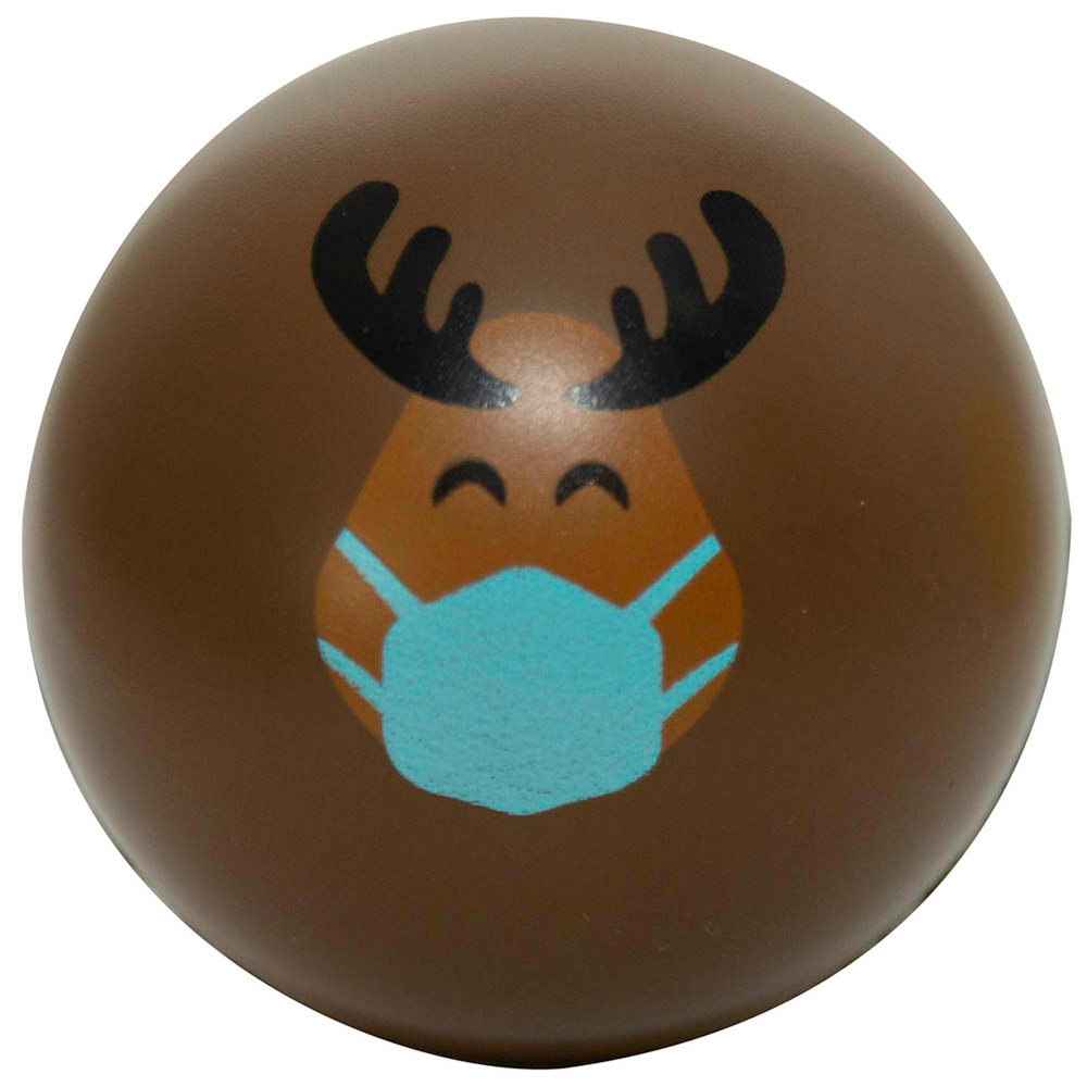 Picture of Holiday PPE Reindeer Squeezies® Stress Ball