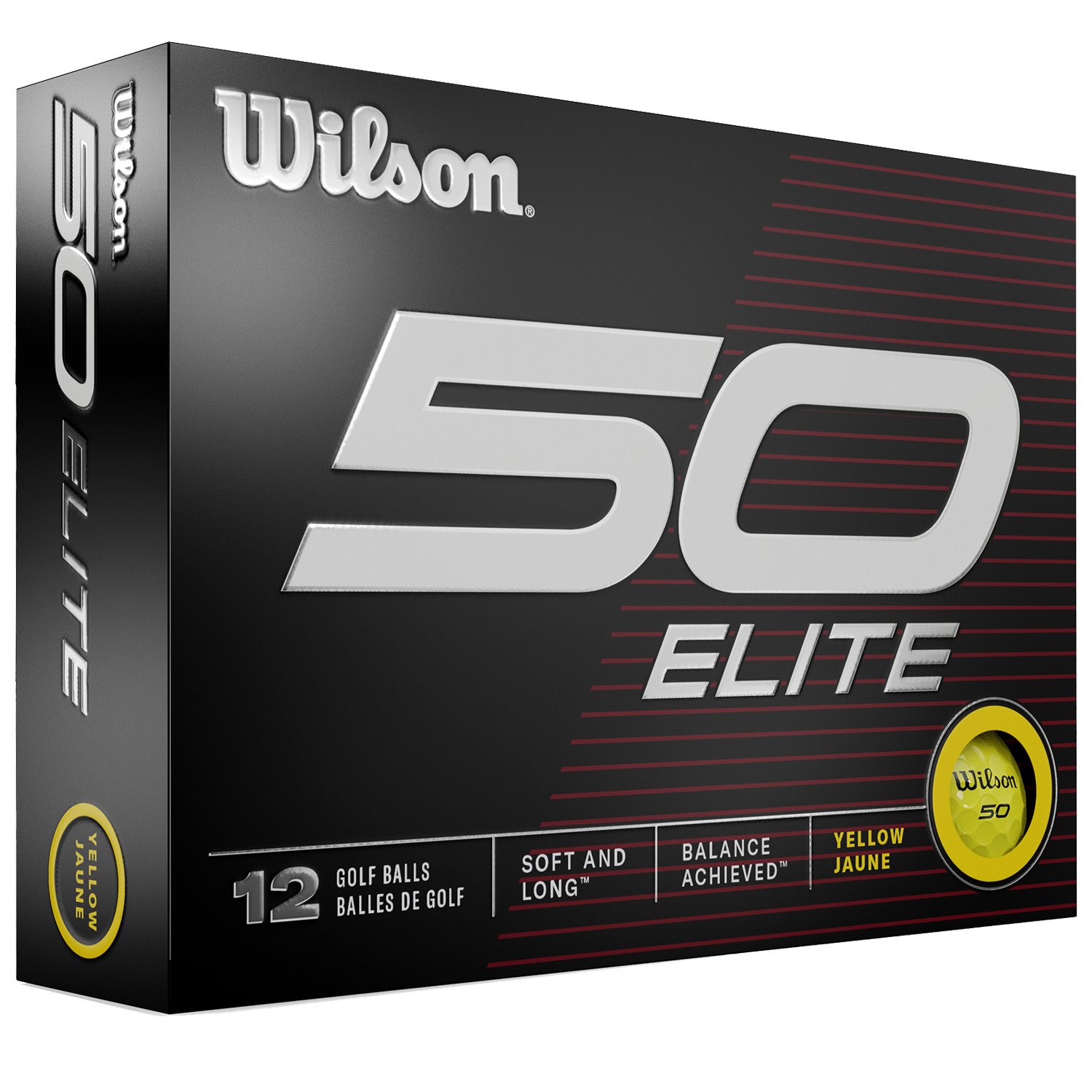 Picture of Wilson Staff 50 Elite Yellow Golf Balls