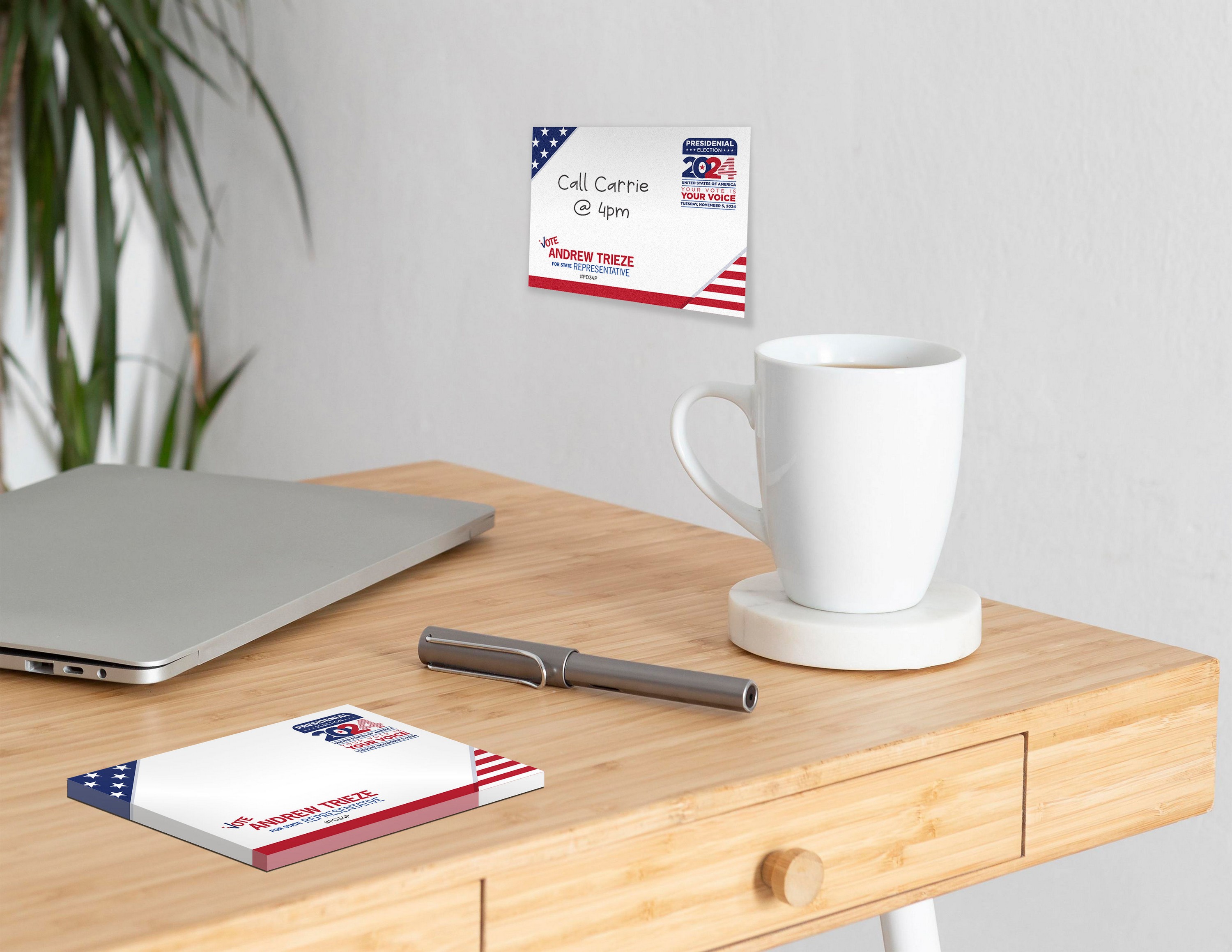 Picture of Custom Printed Post-it® Notes (3"x4") 25 Sheets/ 4 Color