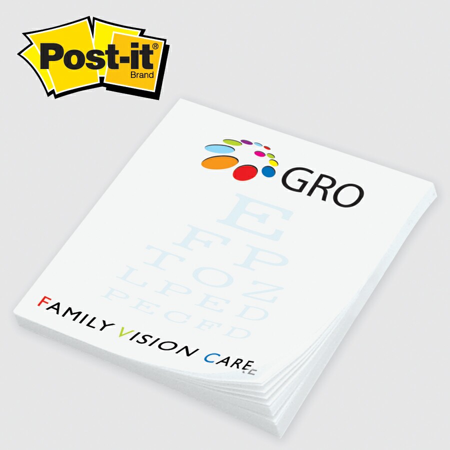 Picture of Custom Printed Post-it® Notes (2 3/4"x3") 25 Sheets/ 4 Color
