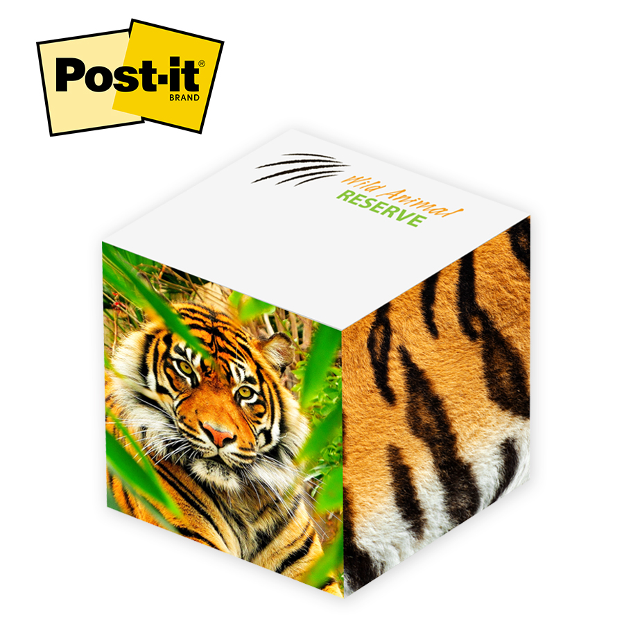 Picture of Post-it® Custom Printed Full Cube Notes (2 3/4"x2 3/4"x2 3/4")