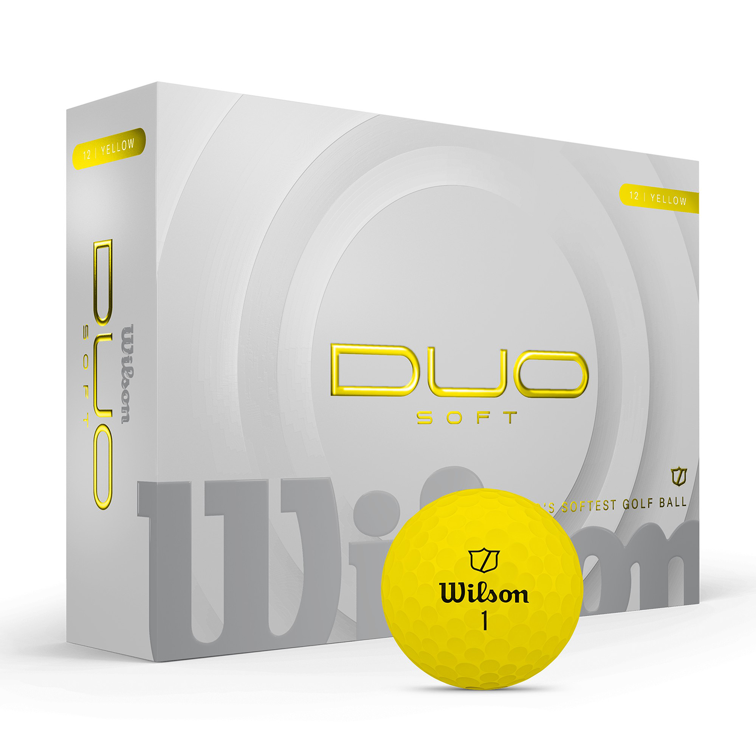 Picture of Wilson Duo Soft Yellow Golf Balls