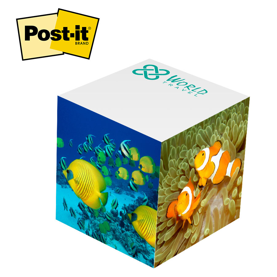 Picture of Post-it® Custom Printed Noted Full Cube (3 3/8"x3 3/8"x3 3/8")