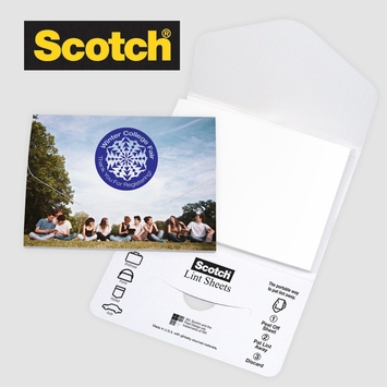 Picture of Scotch® Custom Full Graphic Cover Printed Lint Sheets Pocket Pack (3"x4")