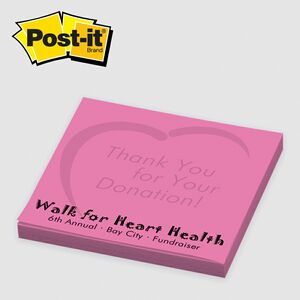 Picture of Custom Printed Post-it® Notes (3"x3") 50 Sheets