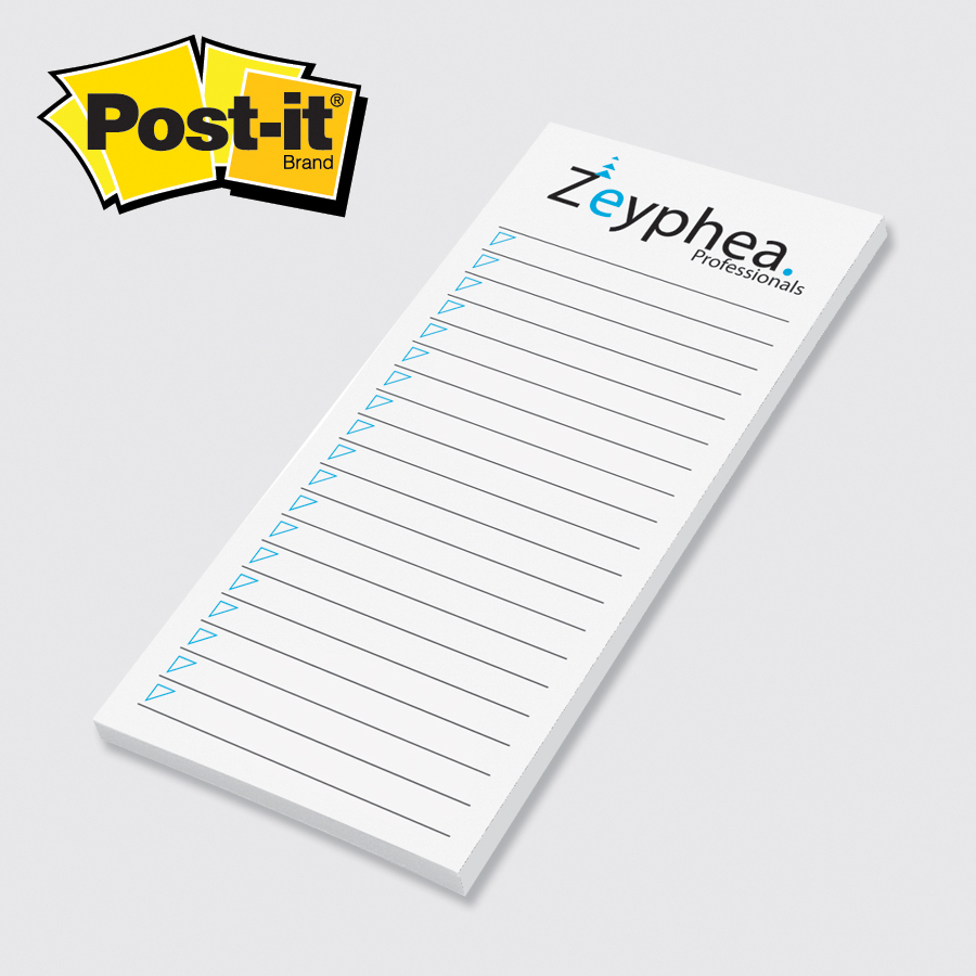 Picture of Custom Printed Post-it® Notes (2 3/4"x6") 25 Sheets