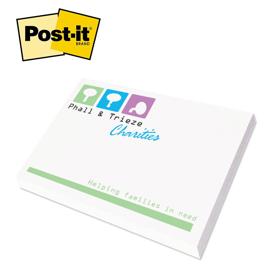 Picture of Custom Printed Post-it® Notes (3"x4") 50 Sheets/ 4 Color