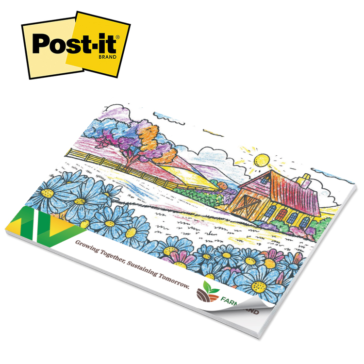 Picture of Post-it(r) Custom Printed Coloring Pads