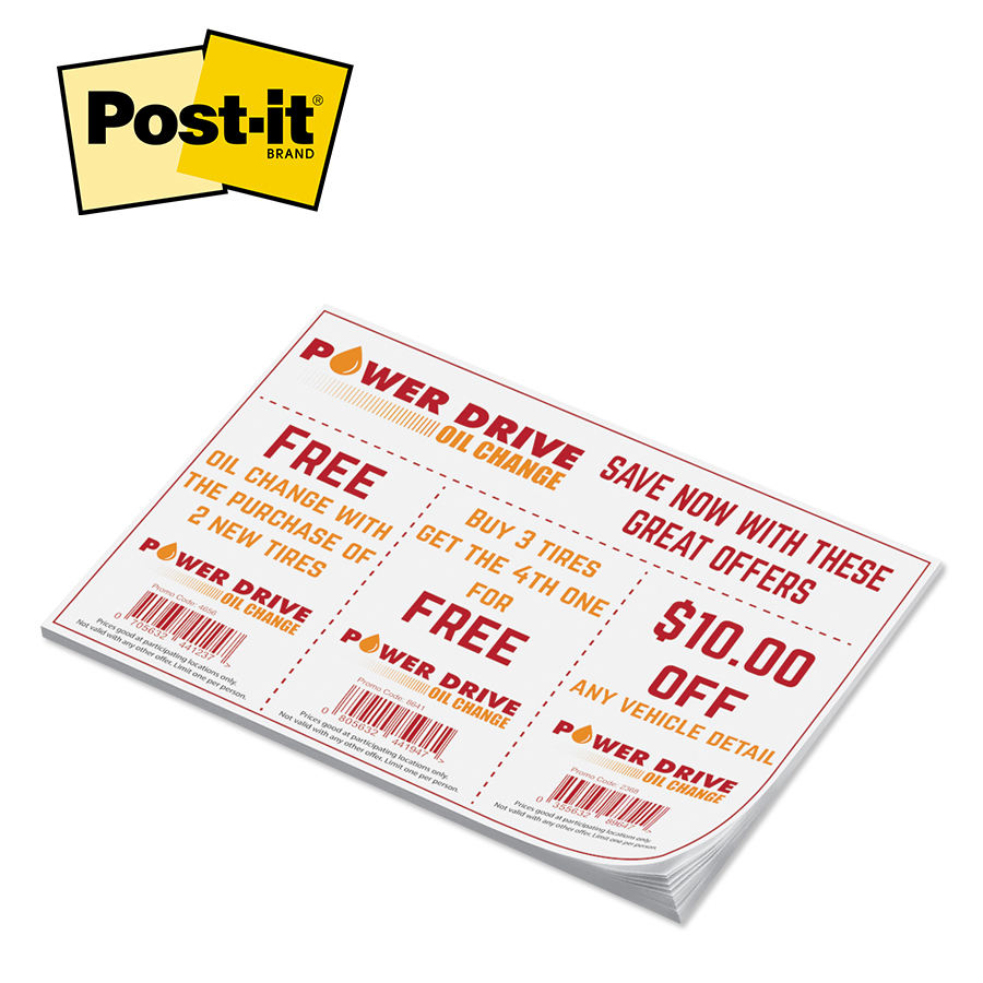 Picture of Custom Printed Post-it® Notes (6"x8") 50 Sheets