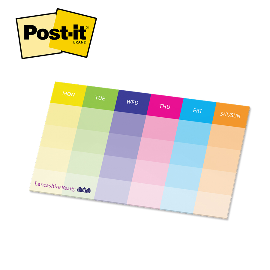 Picture of Post-it® Custom Printed Organizational Notes (6"x10") - 50 Sheets