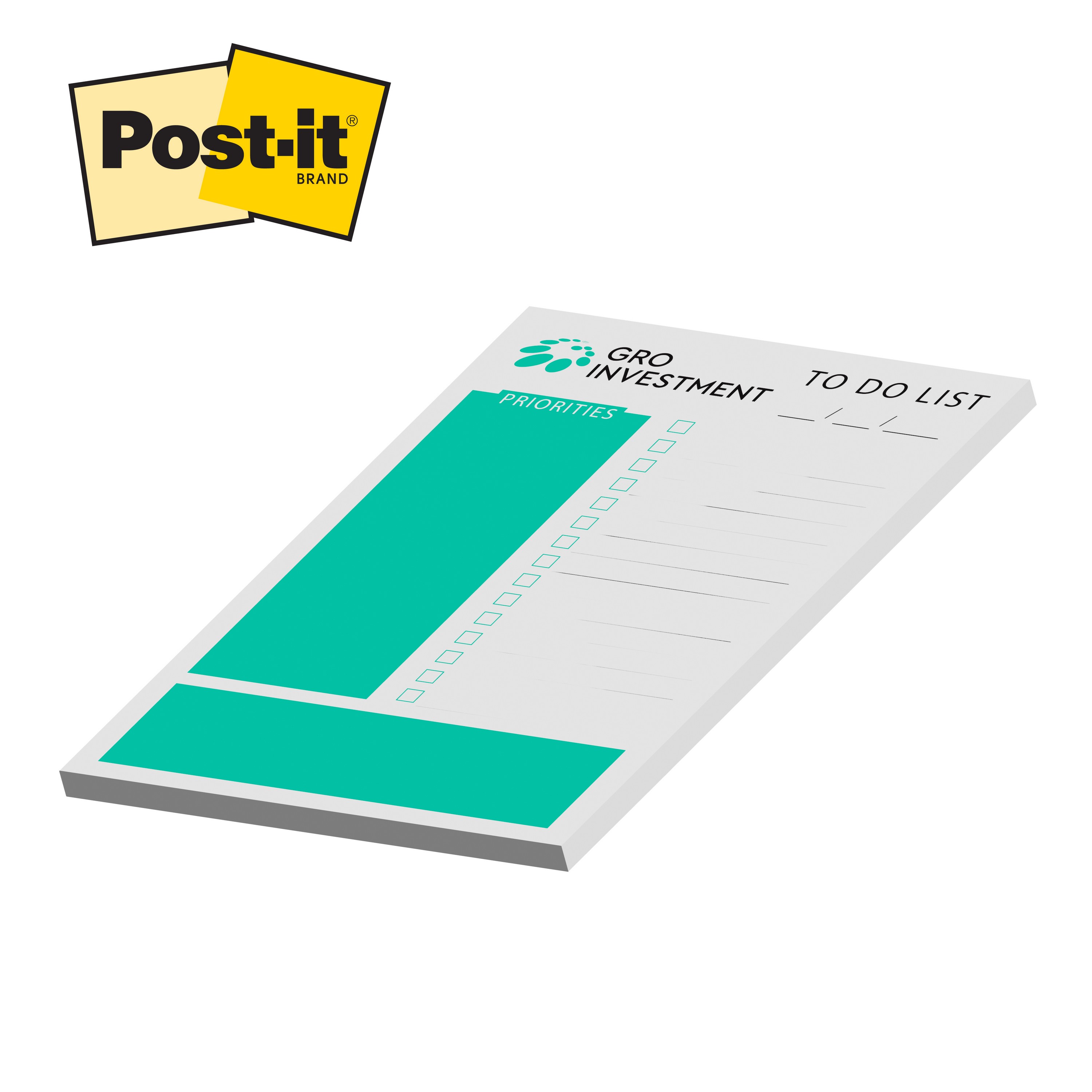 Picture of Custom Printed Post-it® Notes (5x7) 25 Sheets