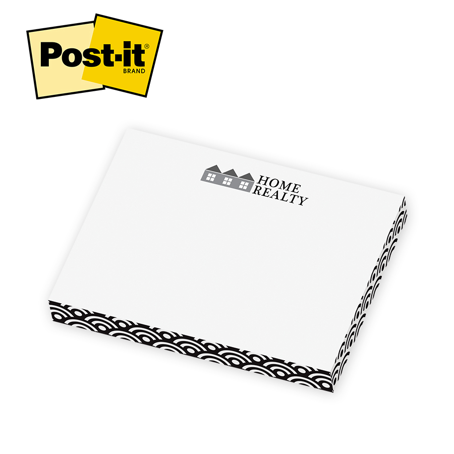 Picture of Post-it® Notes Custom Printed Rectangle Cube Note Pad (3"x4"x½")