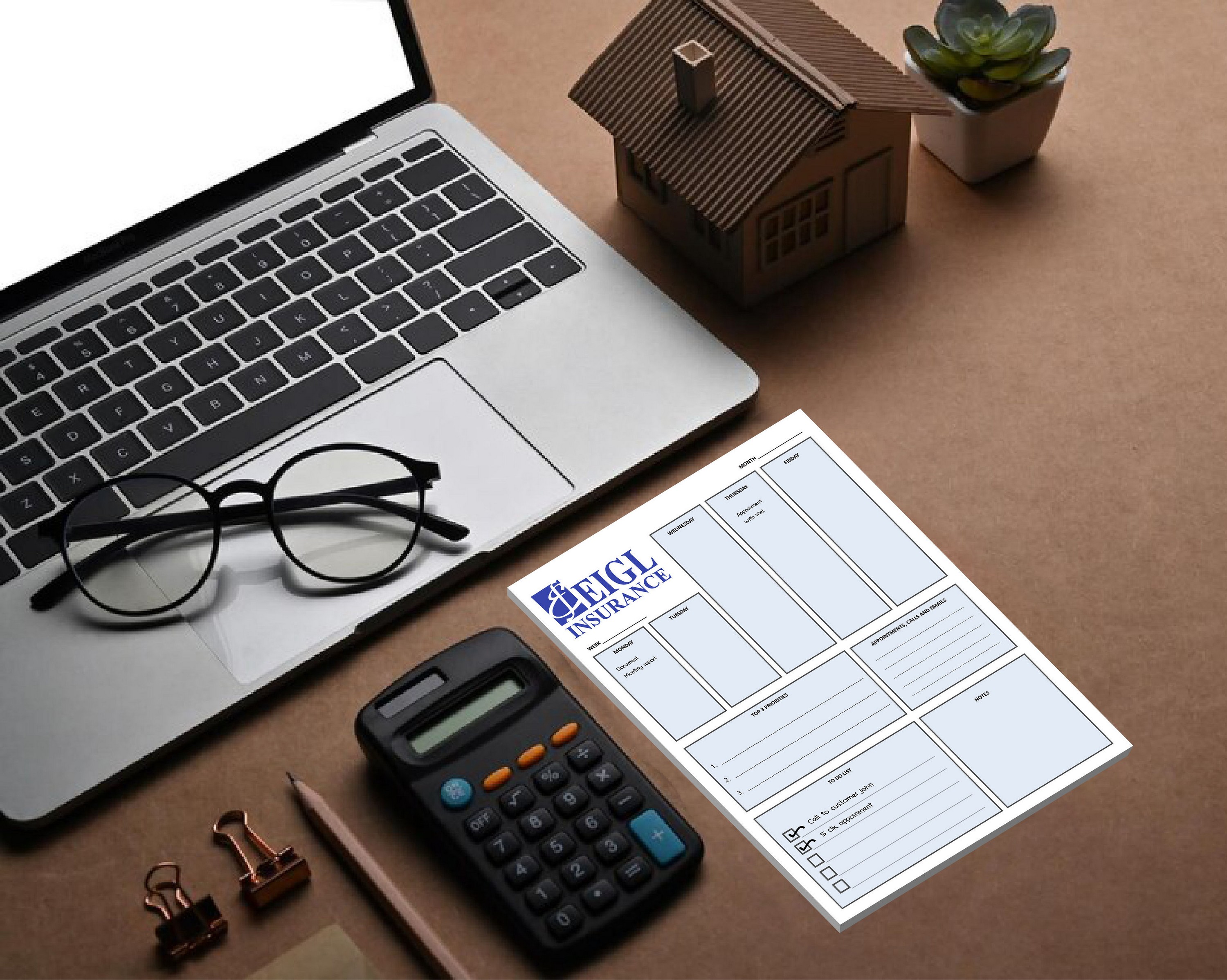 Picture of Custom Printed Post-it® Notes (6"x8") 50 Sheets/ 4 Color