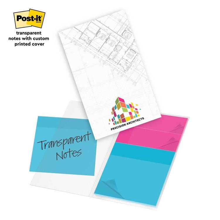 Picture of Post-it® Transparent Notes with Custom Printed Cover