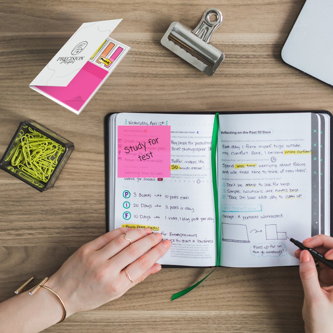Picture of Post-it® Transparent Notes + Arrow Flags in Custom Printed Cover