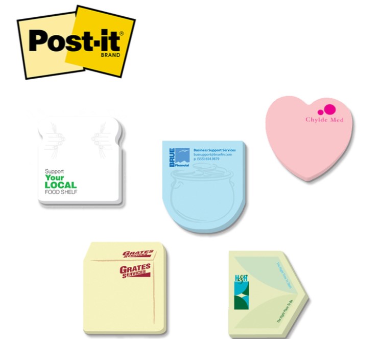 Picture of Post-it® Custom Printed Notes Shapes — Small - 50 sheet