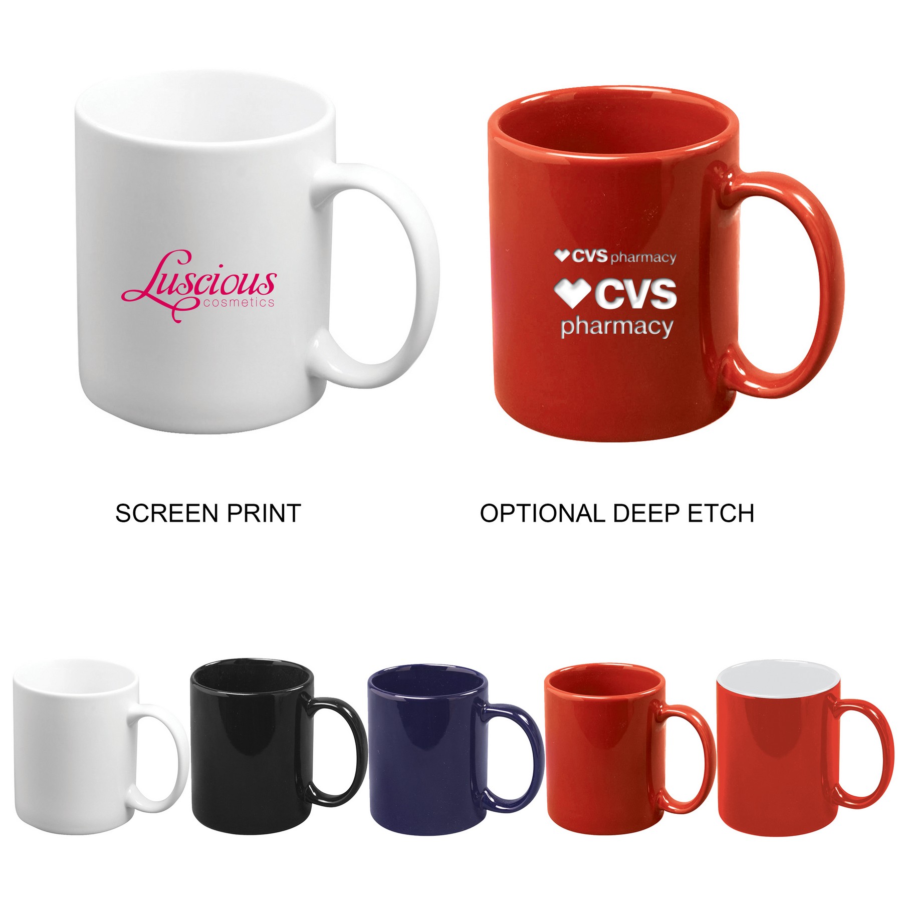Picture of 12 oz "C" Handle Mug (Screen Printed)