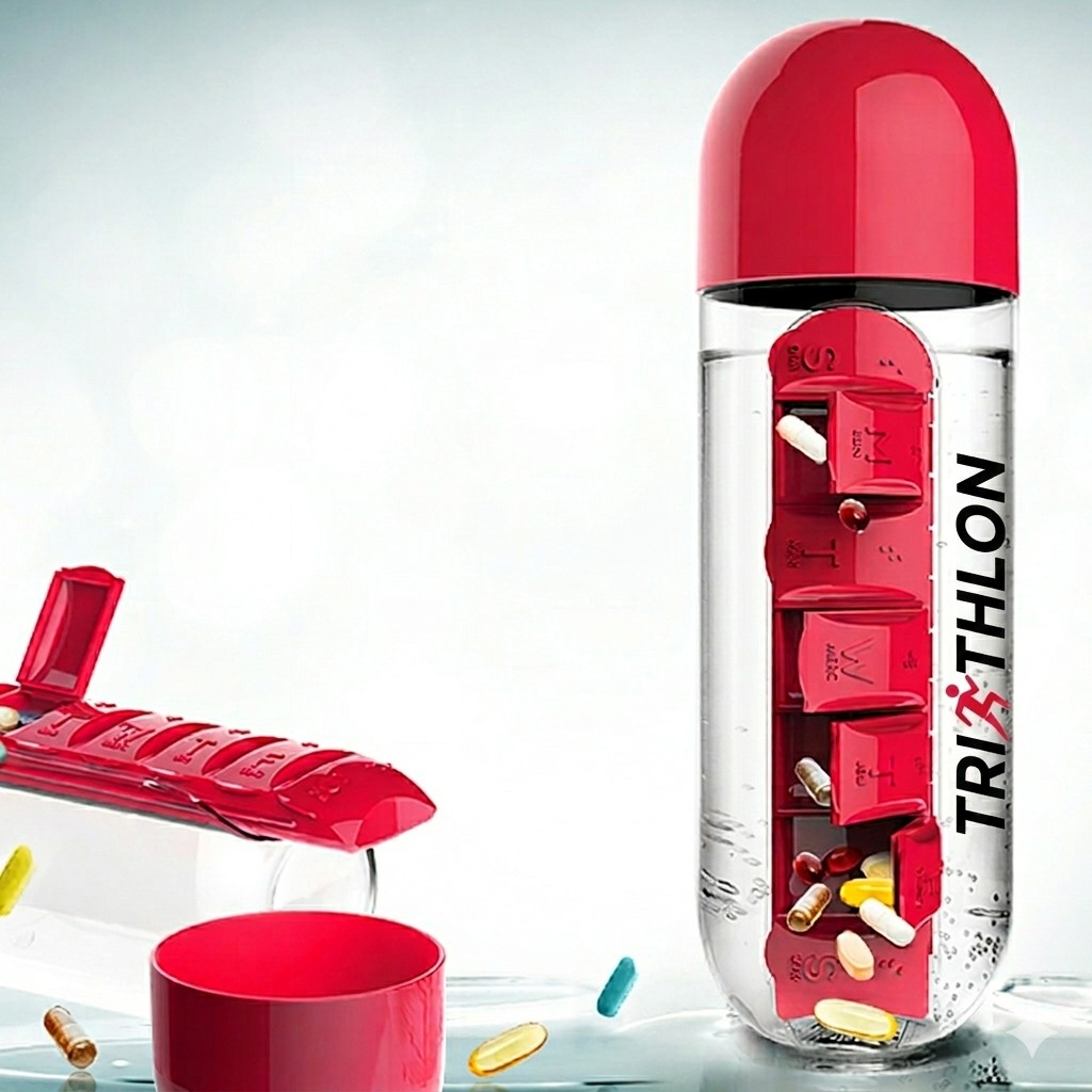 Picture of 20 oz In Style Pill Organizer Water Bottle