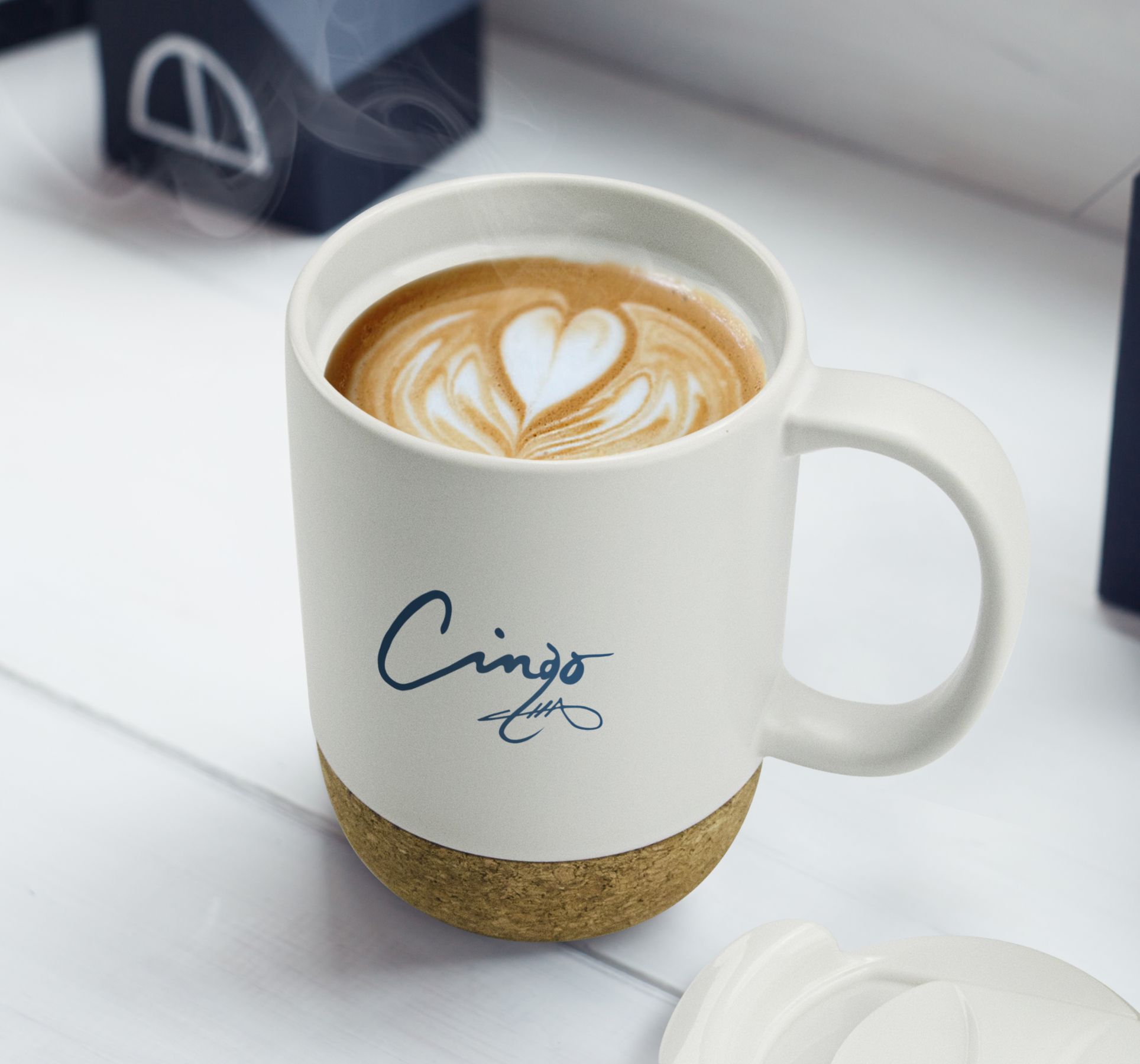 Picture of 12 oz Asobu Cork Ceramic Coffee Mug