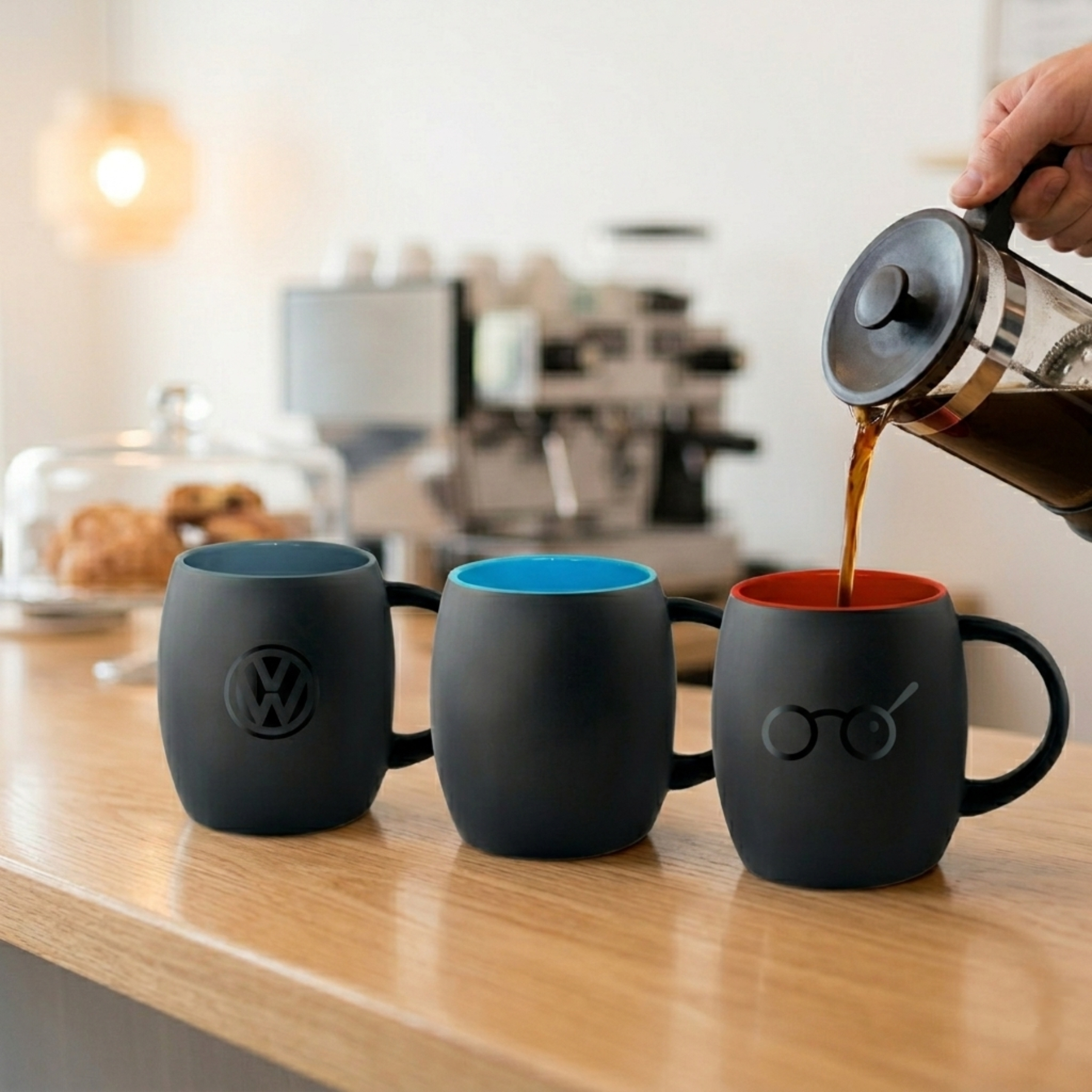 Picture of 14 oz The Black Pearl Coffee Mug (Deep Etch)