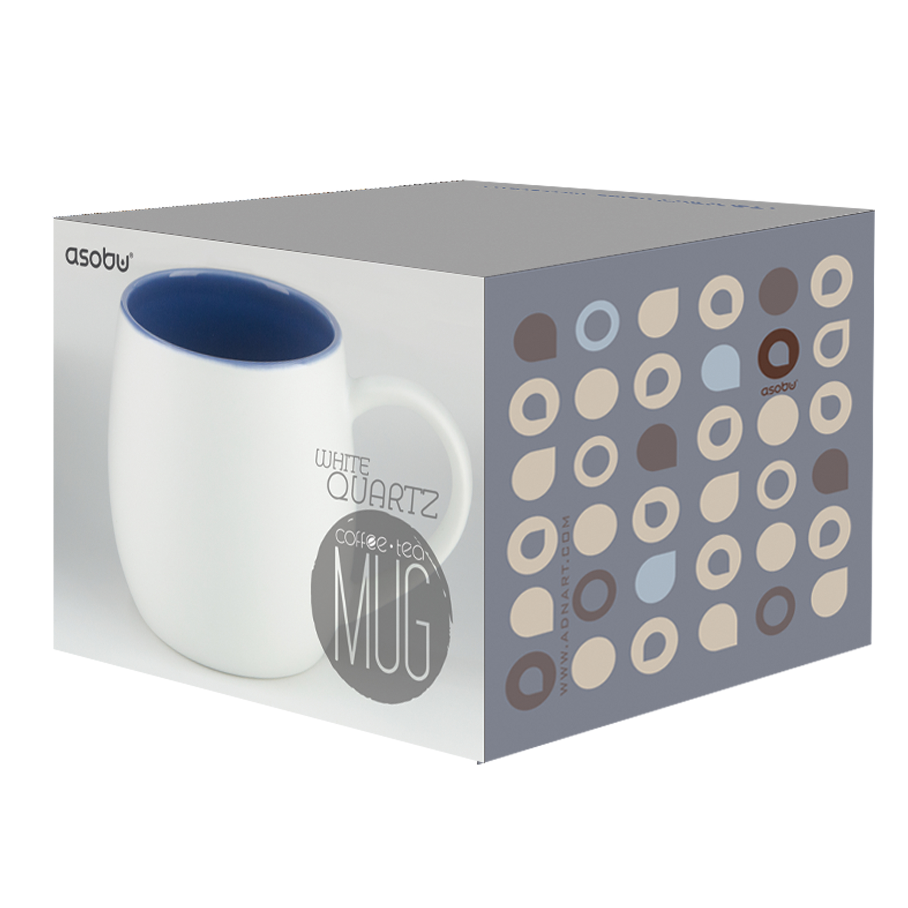 Picture of 12 oz White Quartz Tea & Coffee Mug -Printed