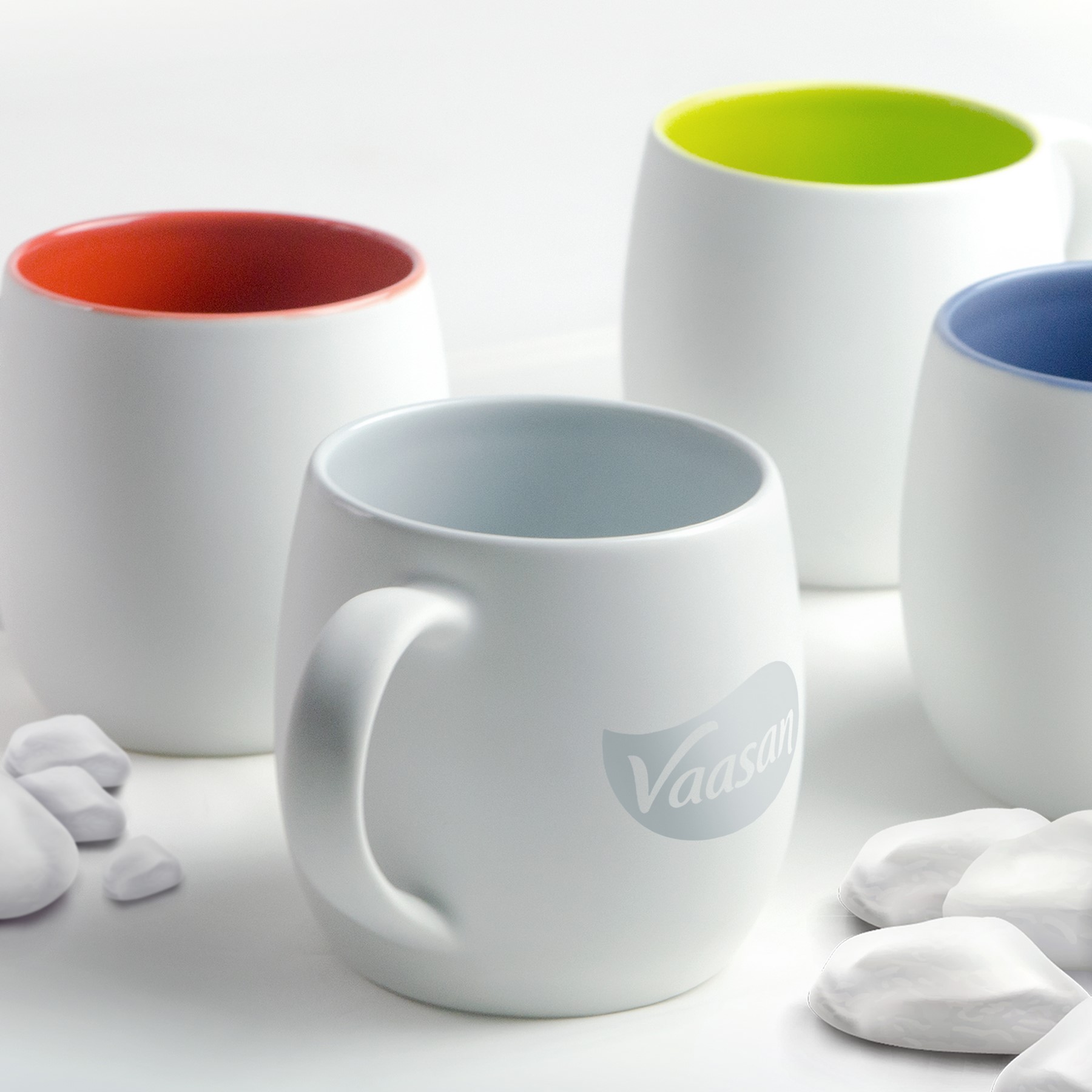 Picture of 12 oz White Quartz Tea & Coffee Mug -Printed