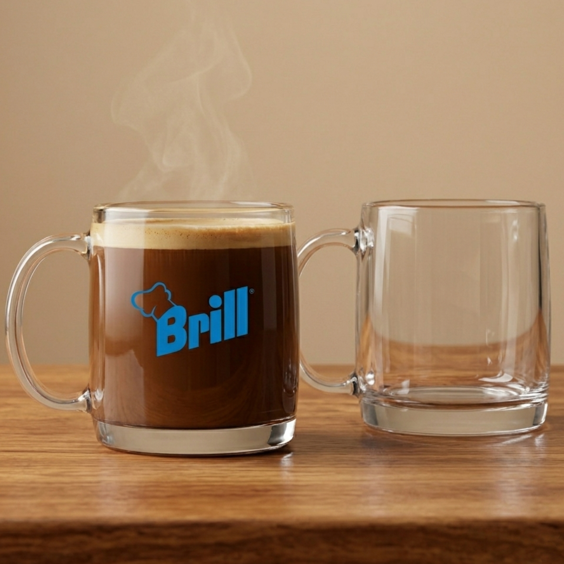 Picture of 13 oz Glass Coffee Mug (Screen Printed)