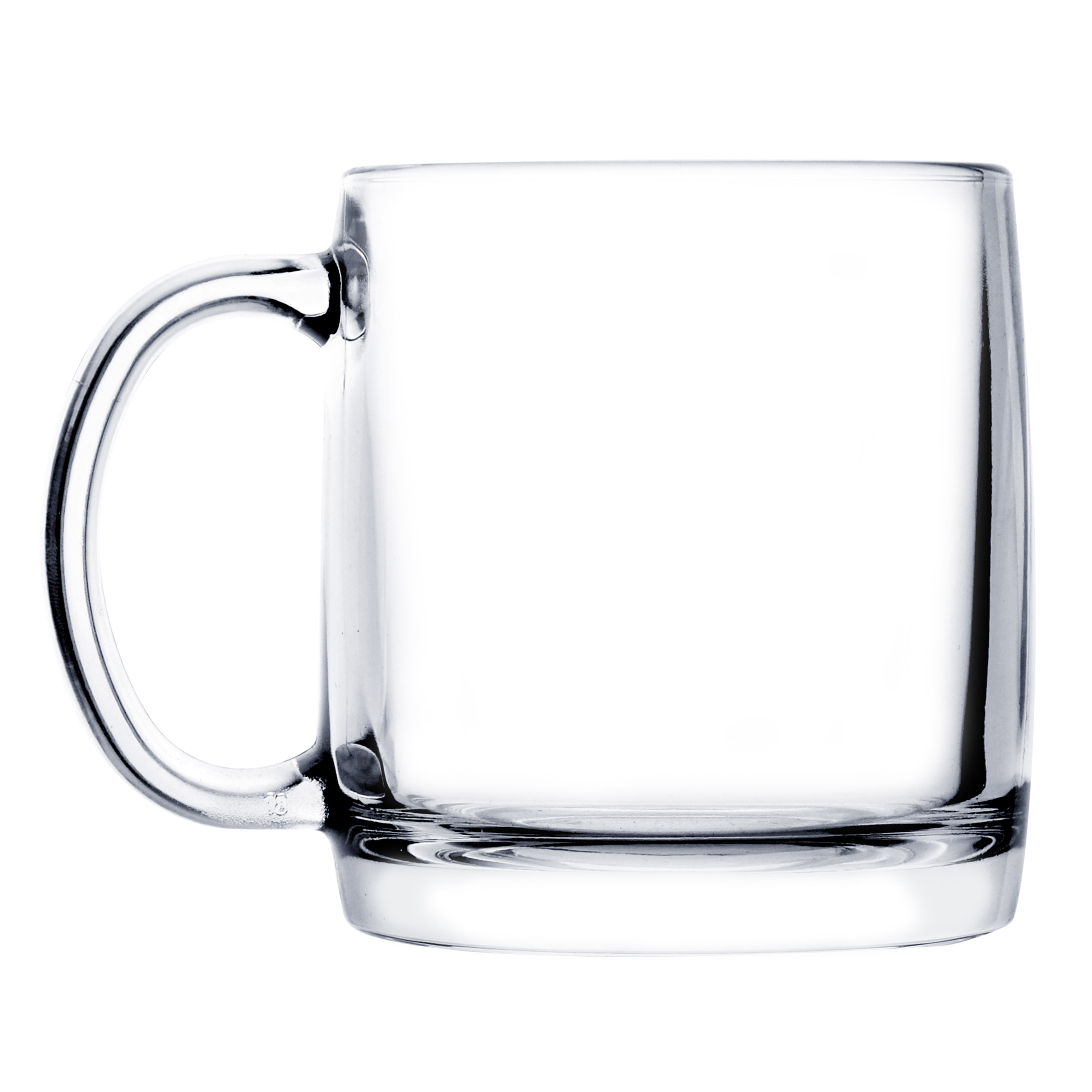 Picture of 13 oz Glass Coffee Mug (Screen Printed)
