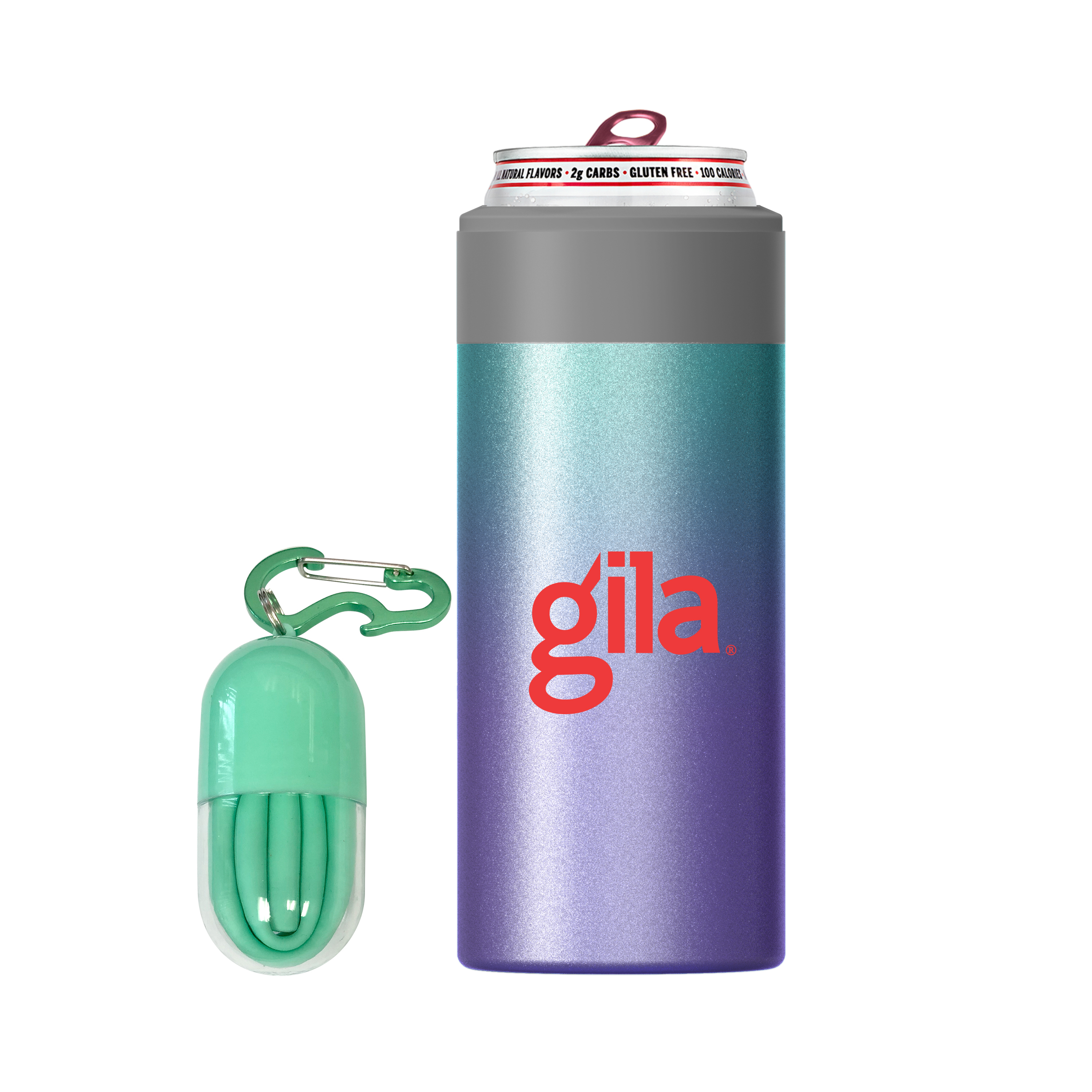 Picture of 12 oz Asobu Insulated Slim Can Cooler