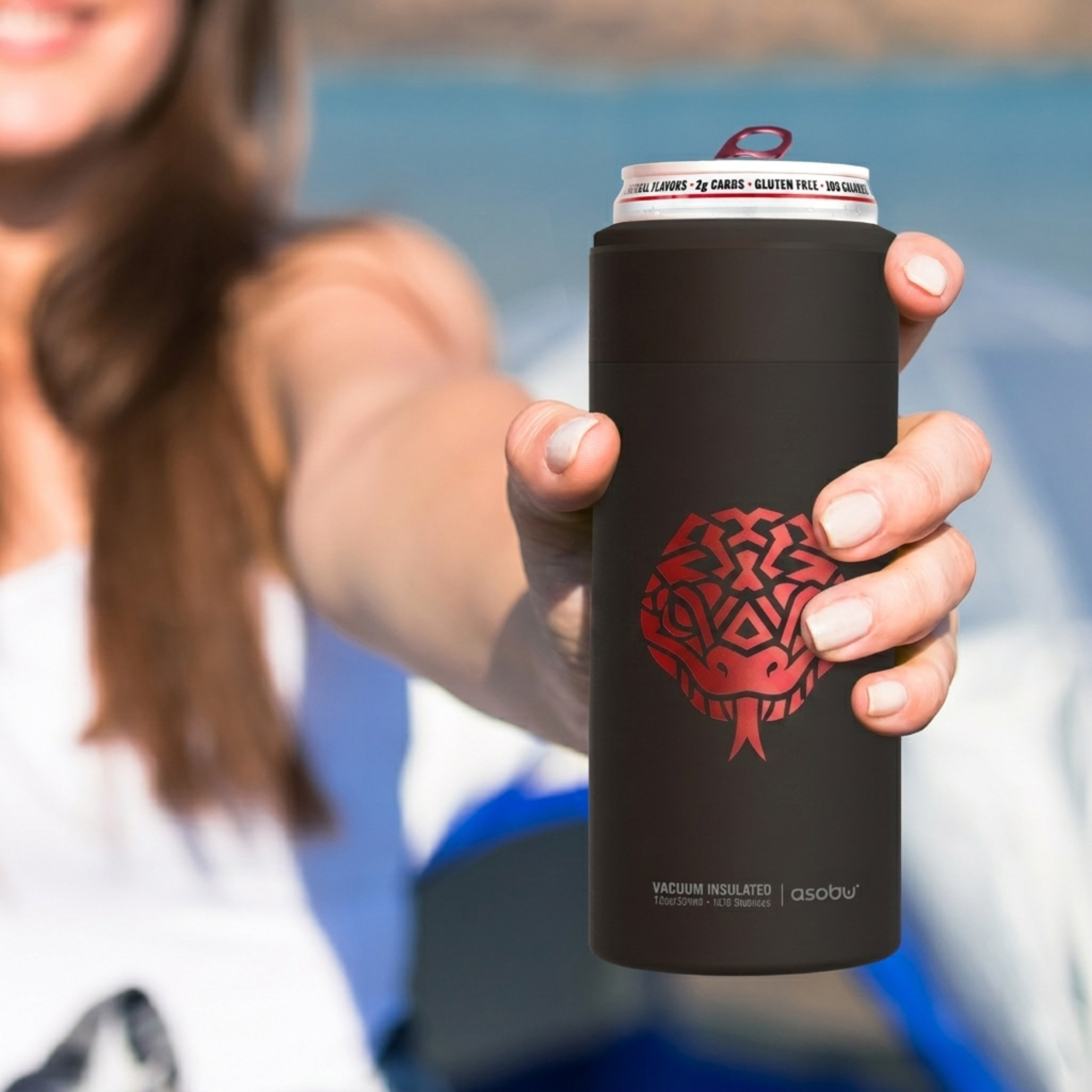 Picture of 12 oz Asobu Insulated Slim Can Cooler