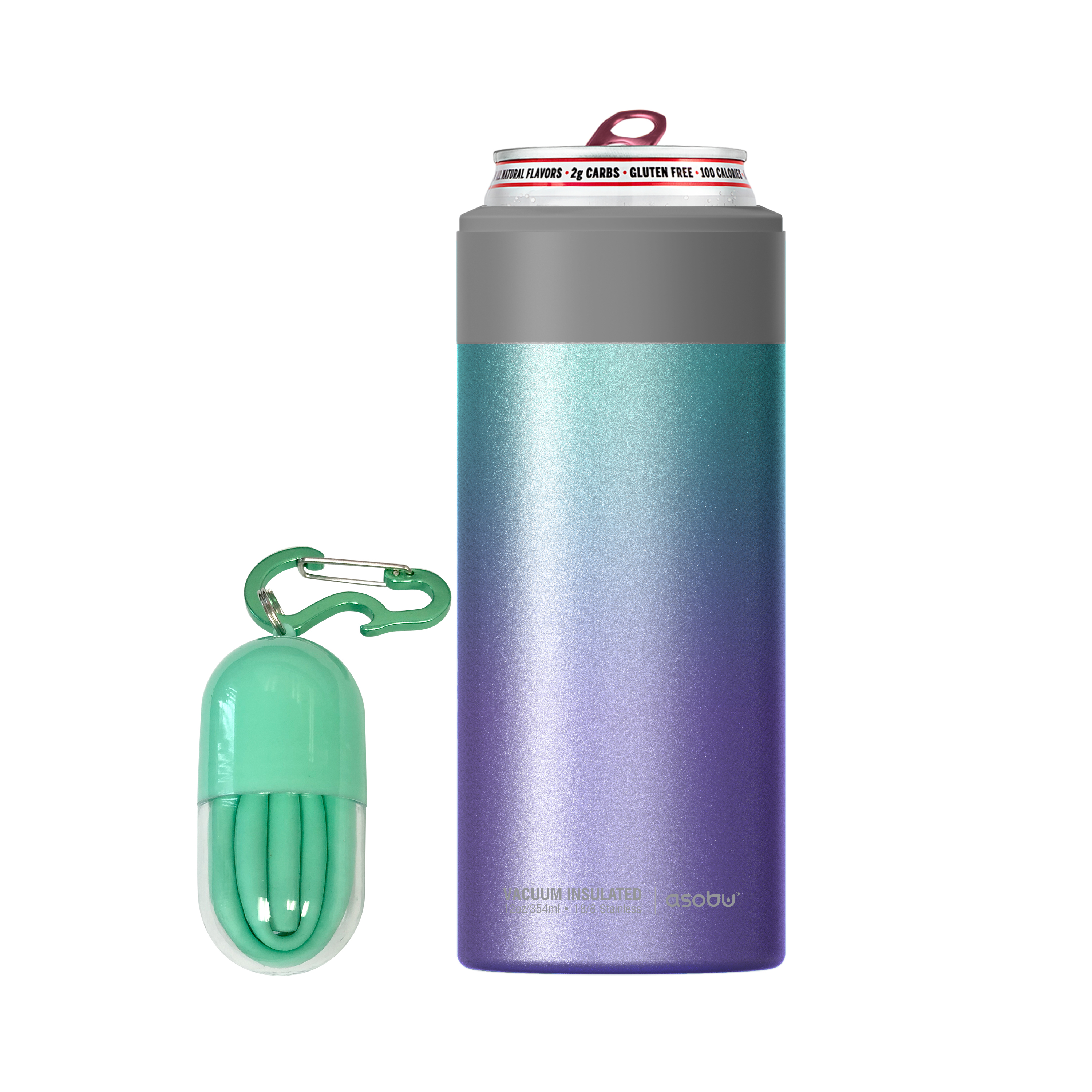 Picture of 12 oz Asobu Insulated Slim Can Cooler