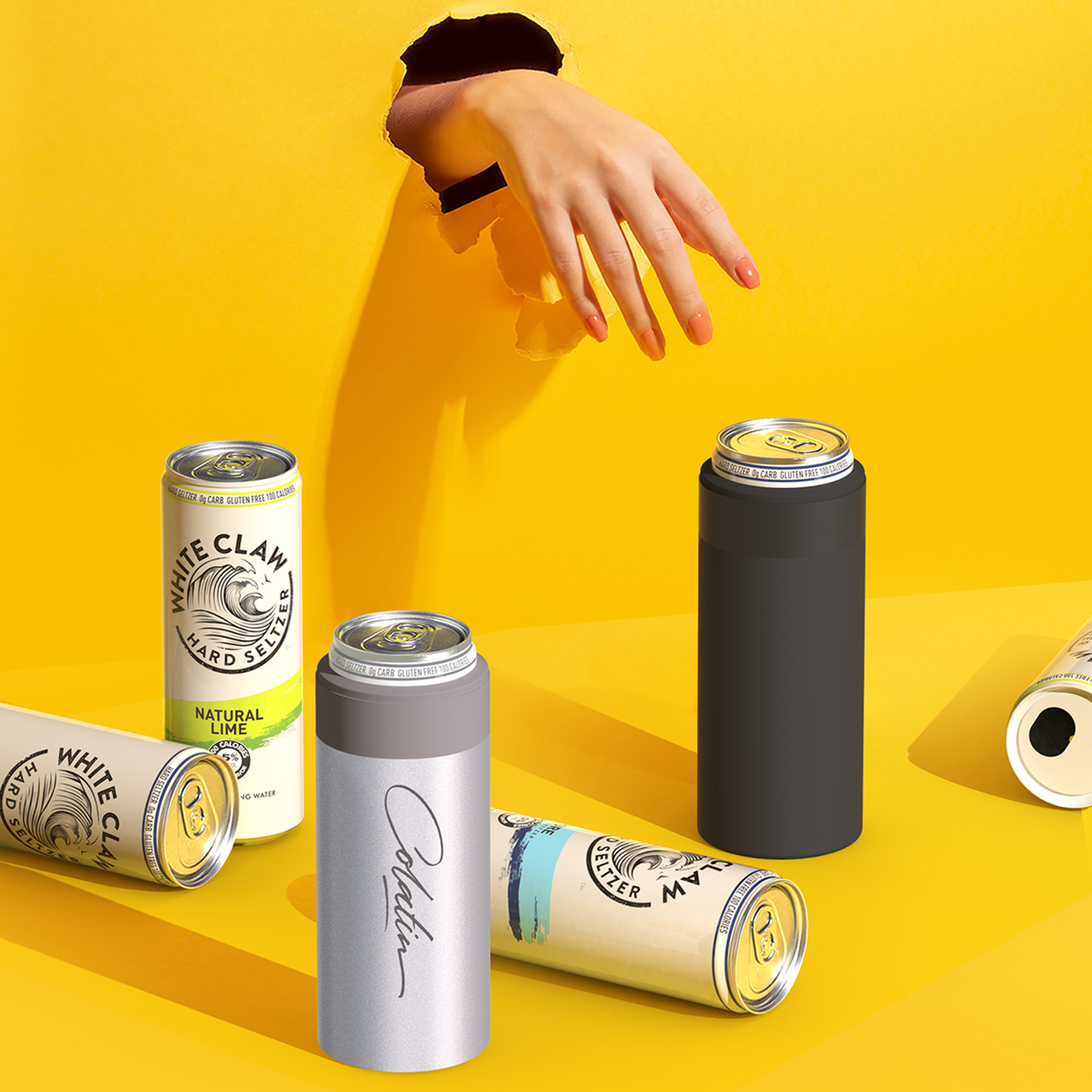 Picture of 12 oz Asobu Insulated Slim Can Cooler