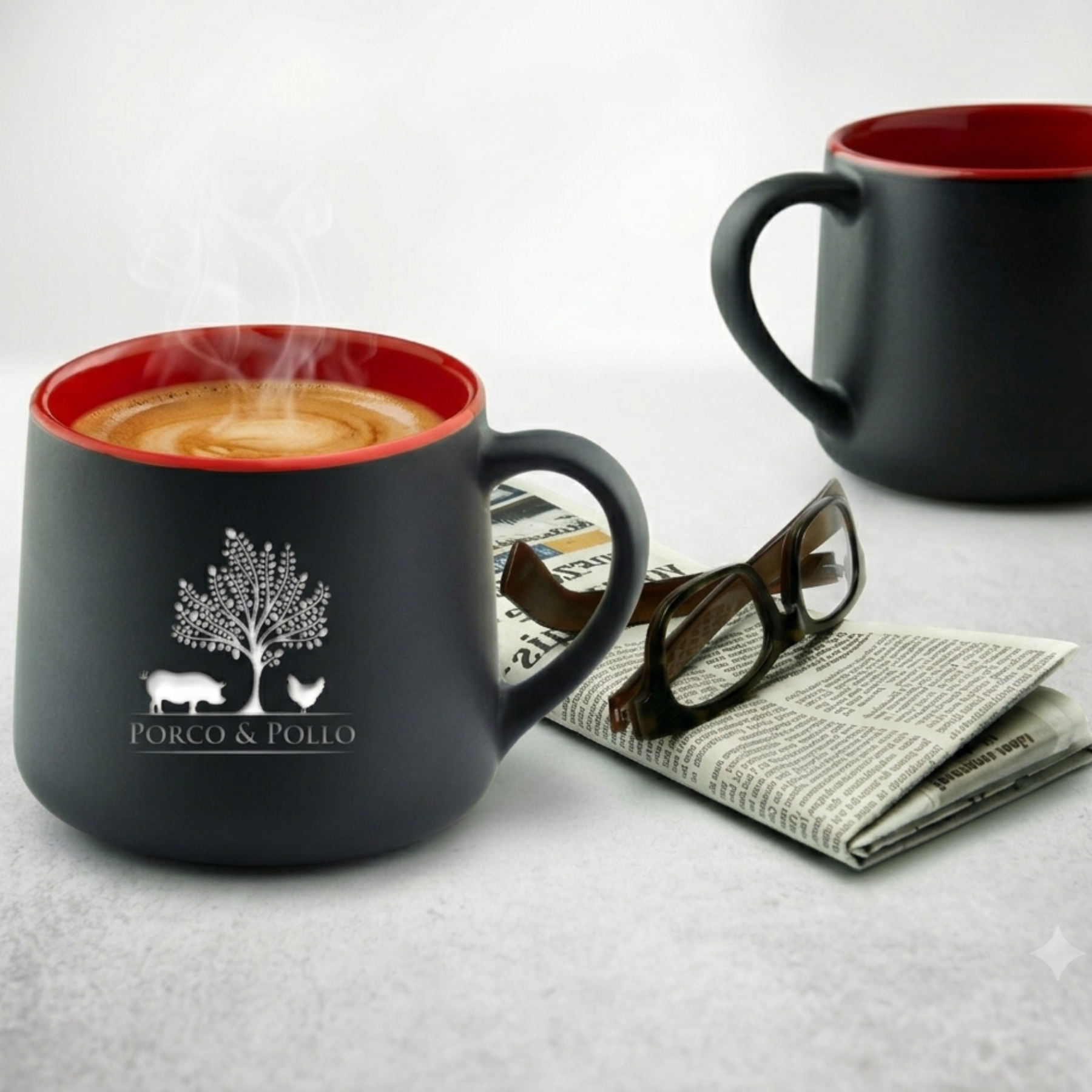 Picture of 12 oz The Black Onyx Mug (Deep Etch)