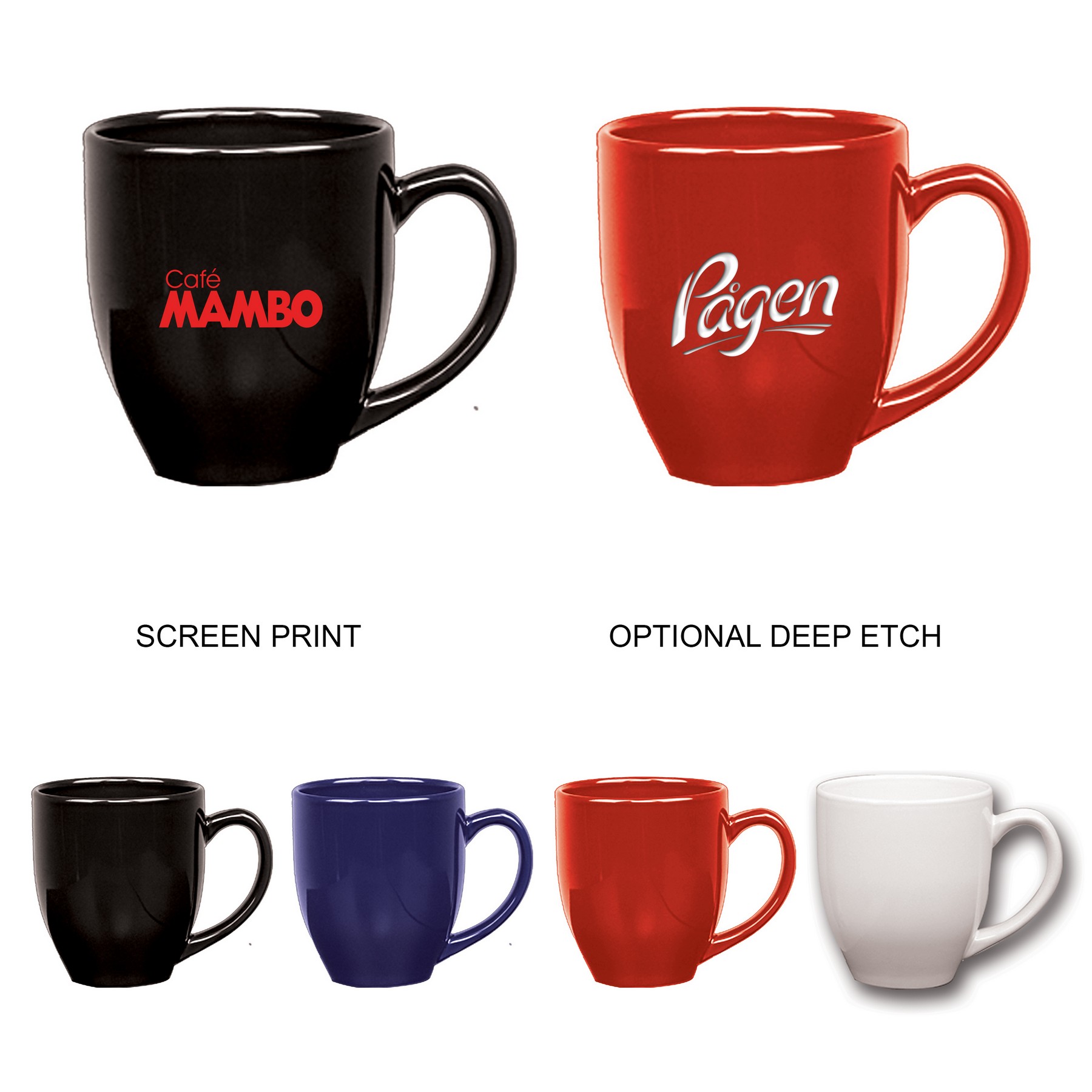 Picture of 14 oz Western Mug (Deep Etch)