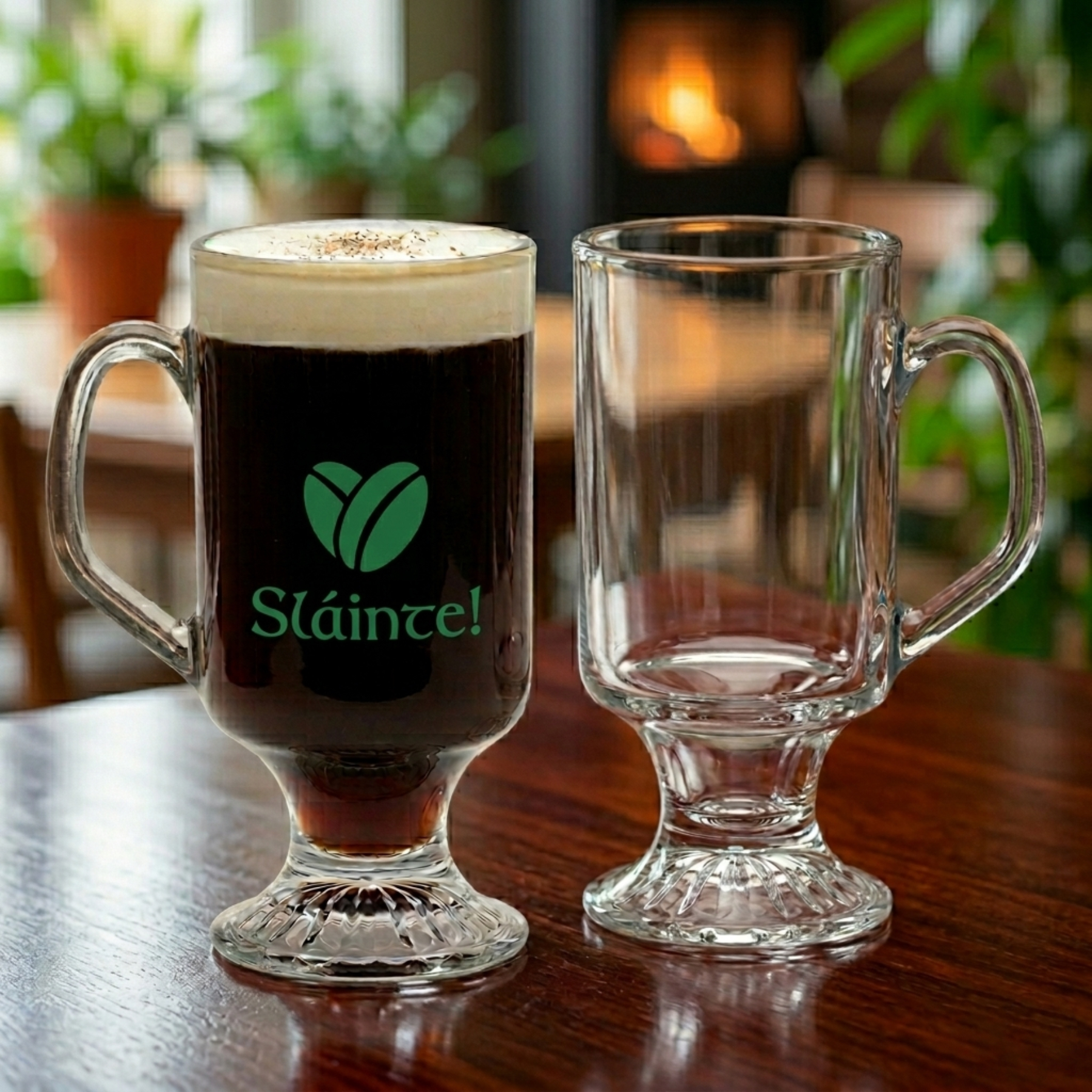 Picture of 10 oz Glass Irish Coffee Mug (Screen Printed)