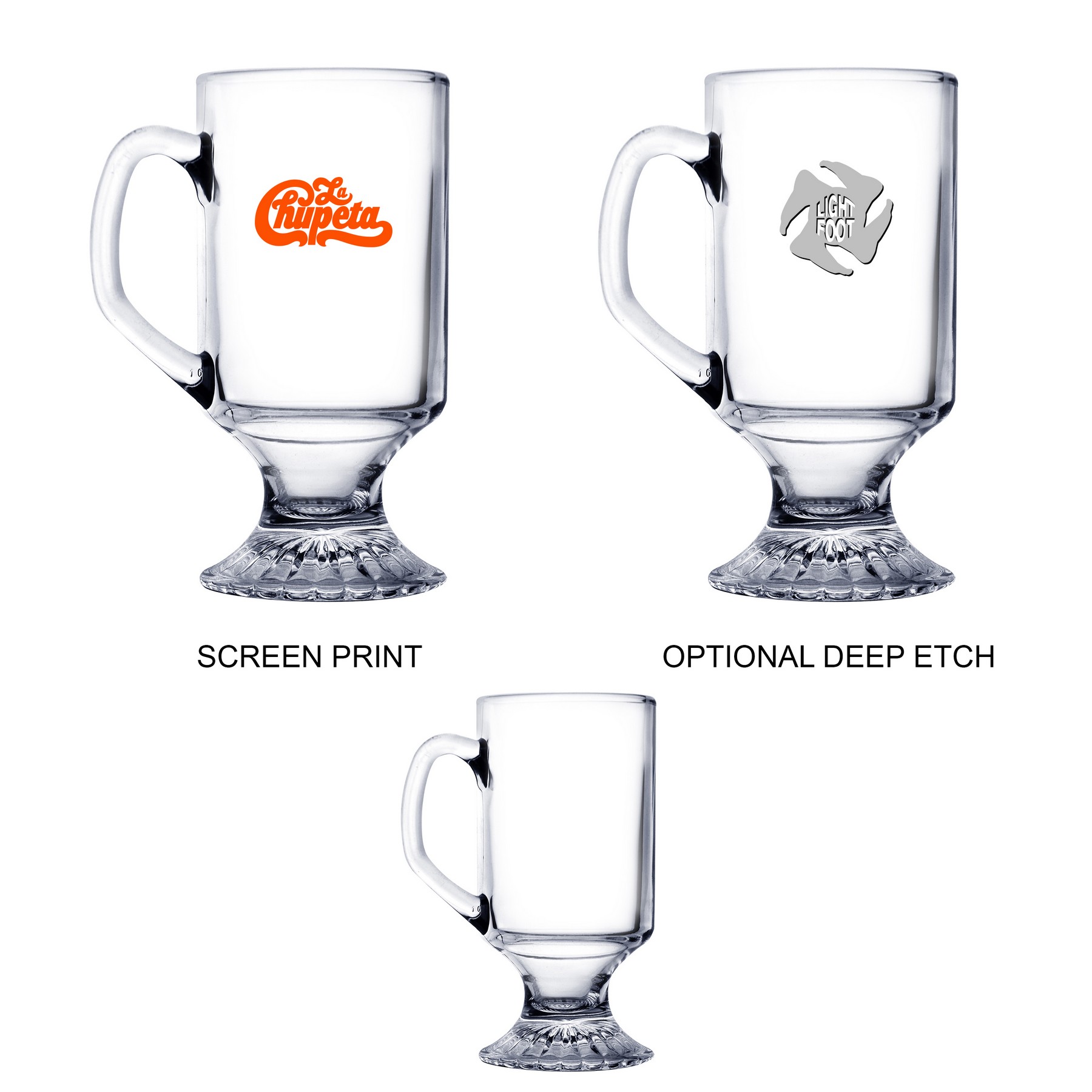 Picture of 10 oz Glass Irish Coffee Mug (Screen Printed)