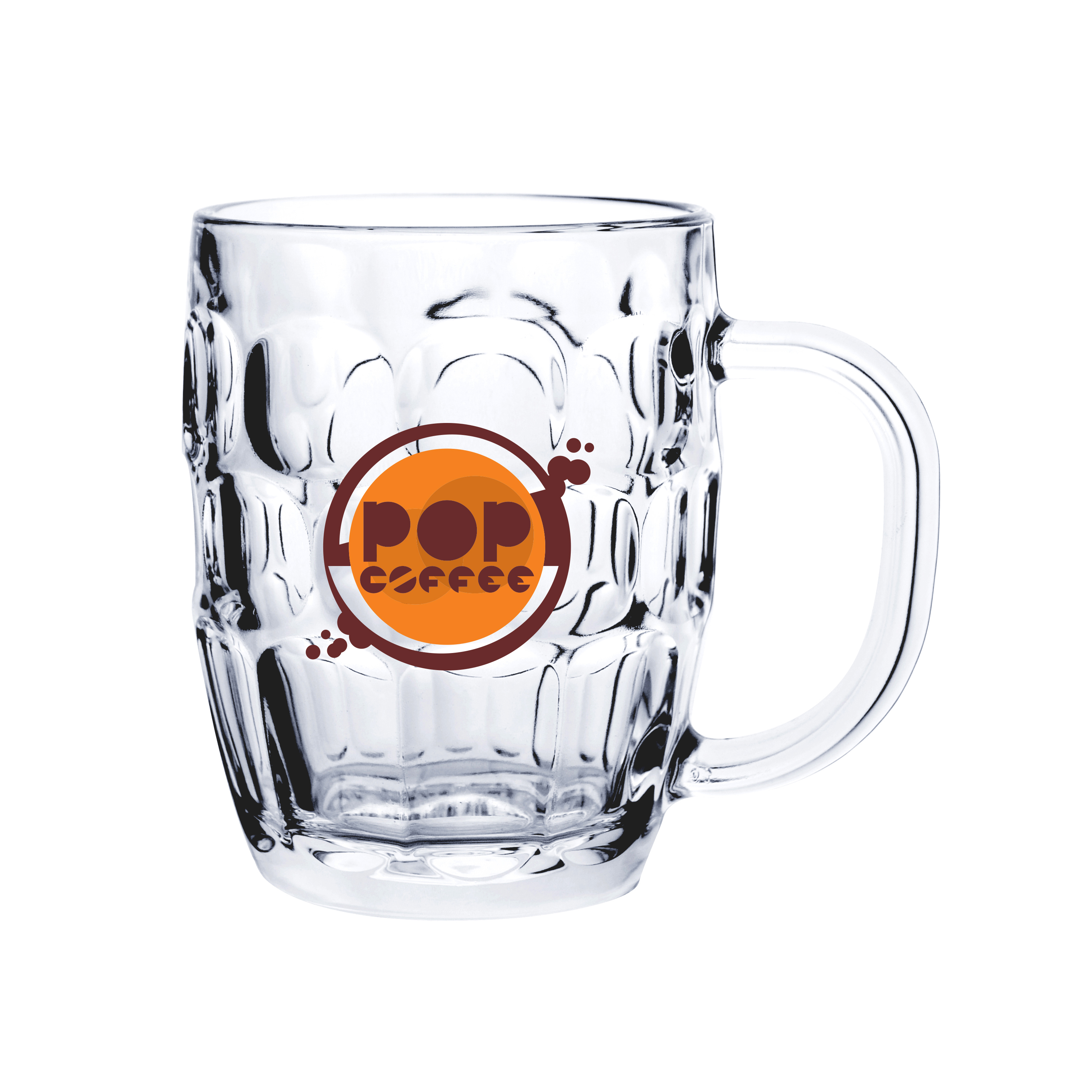 Picture of 20 oz Glass Barrel Beer Mug (Screen Printed)