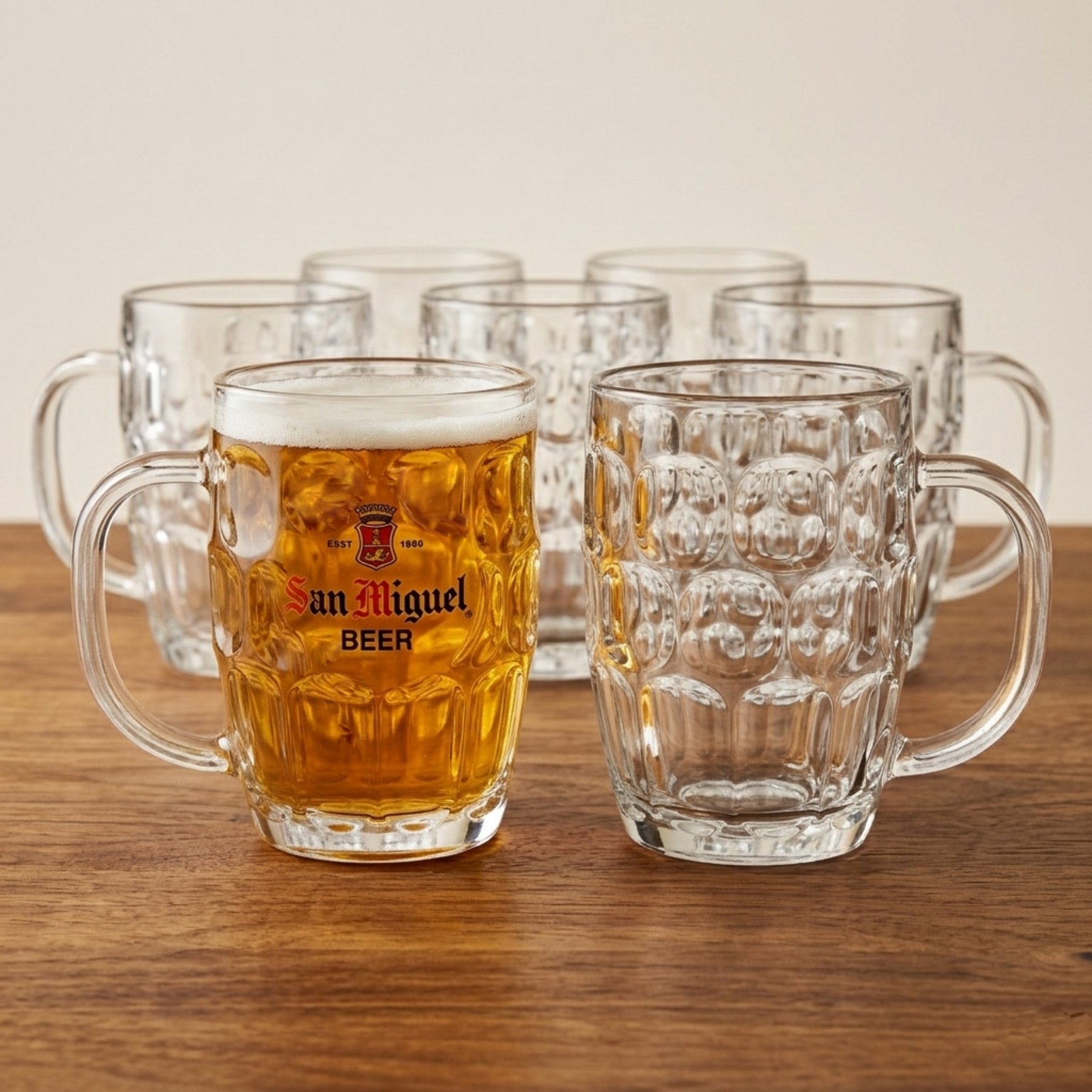 Picture of 20 oz Glass Barrel Beer Mug (Screen Printed)