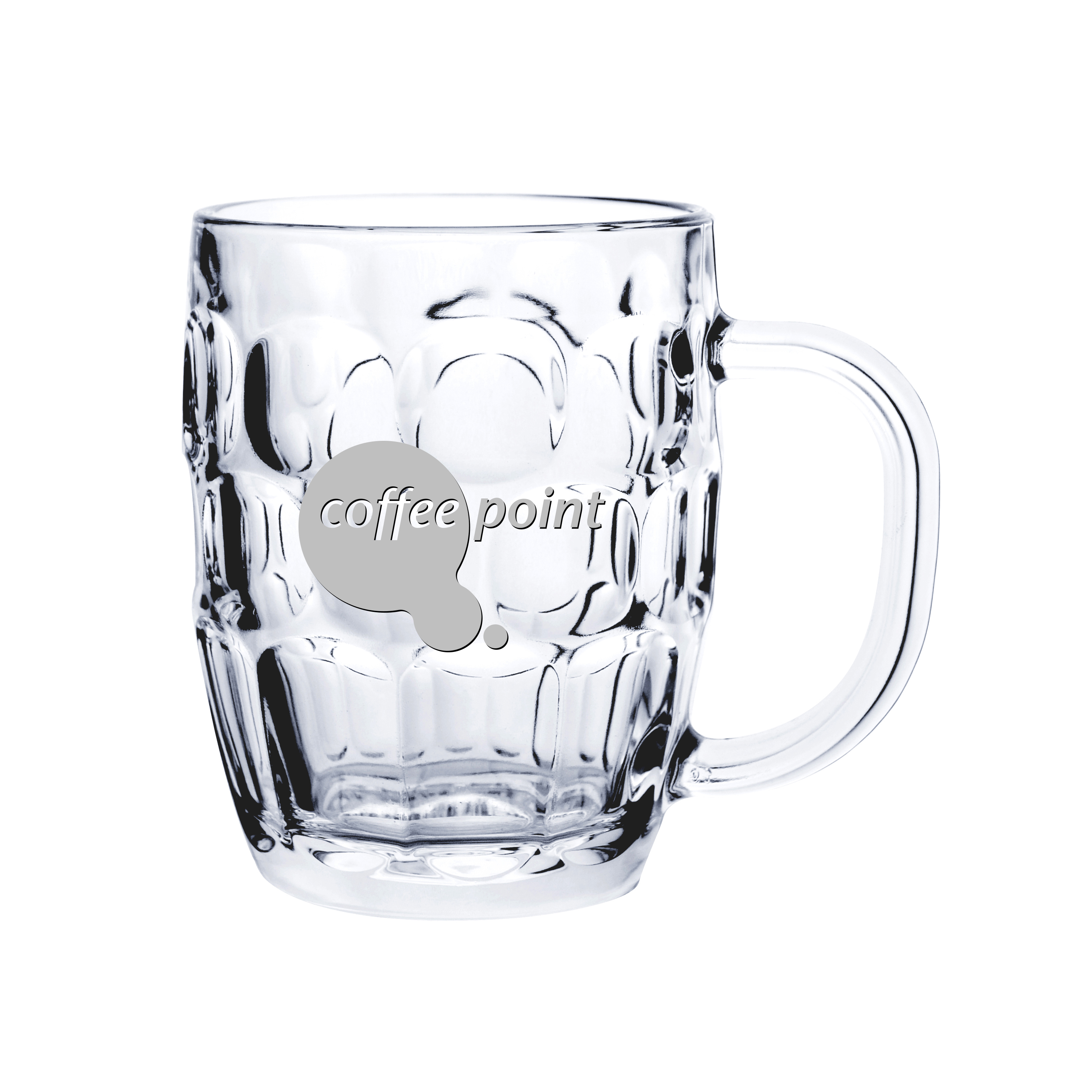 Picture of 20 oz Glass Barrel Beer Mug (Screen Printed)