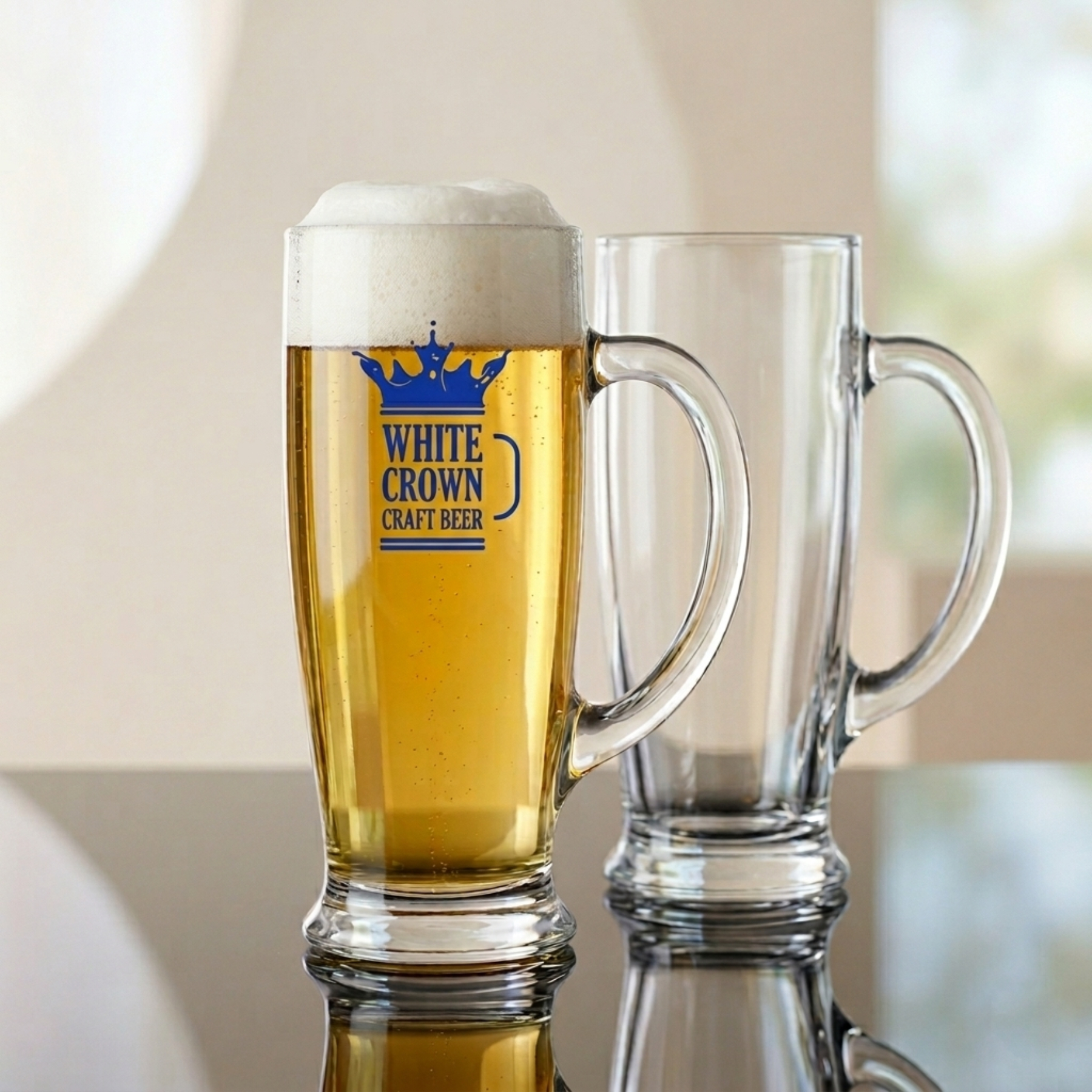 Picture of 18 oz Pilsner Beer Mug - (Screen Printed)