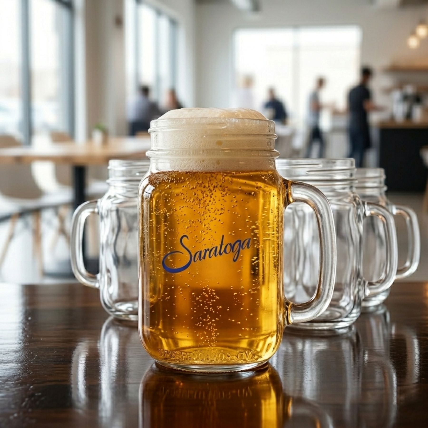 Picture of 16 oz Mason Jar Beer Mug (Screen Printed)